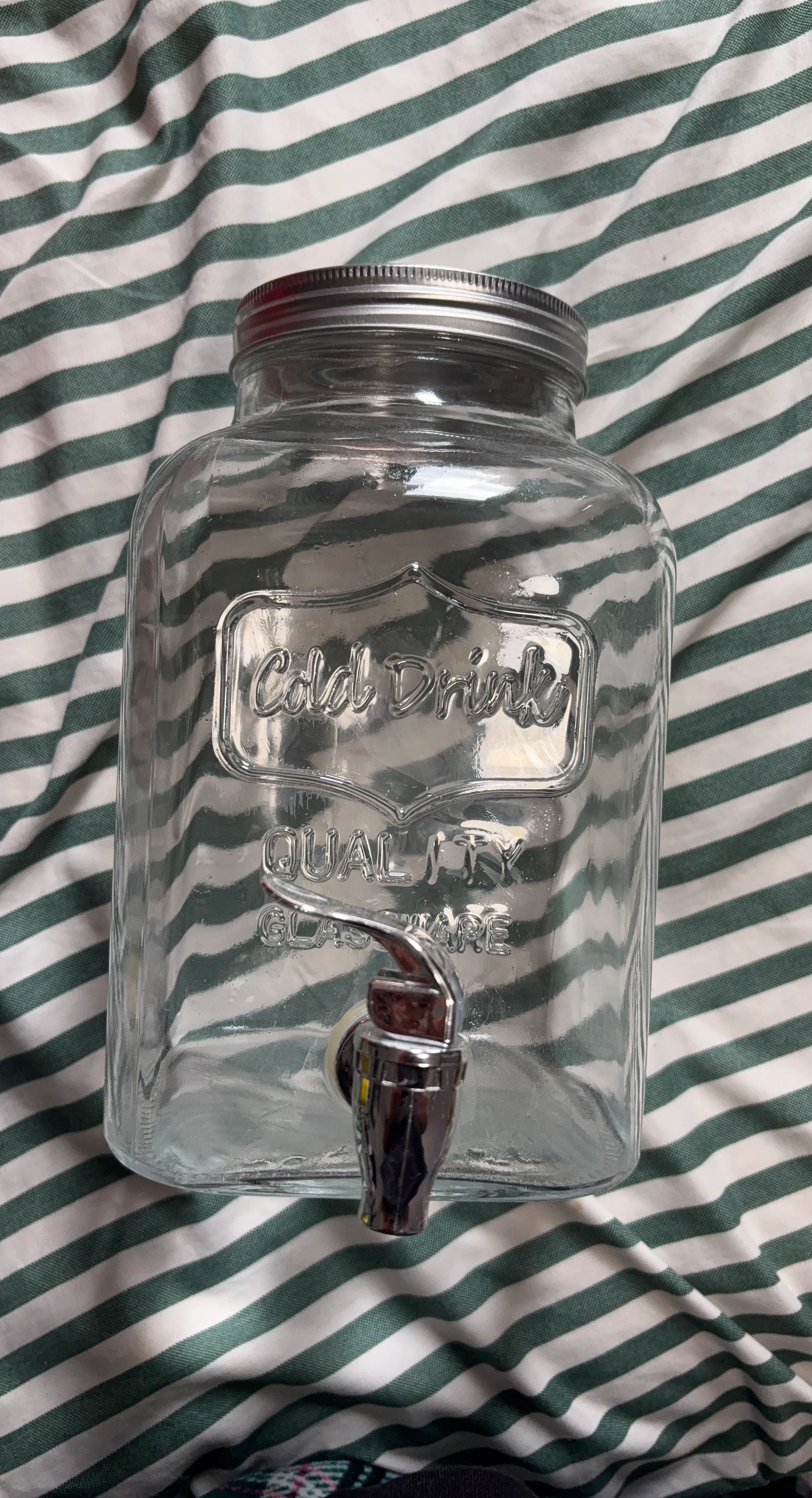 Cold Drink Glass Beverage Dispenser