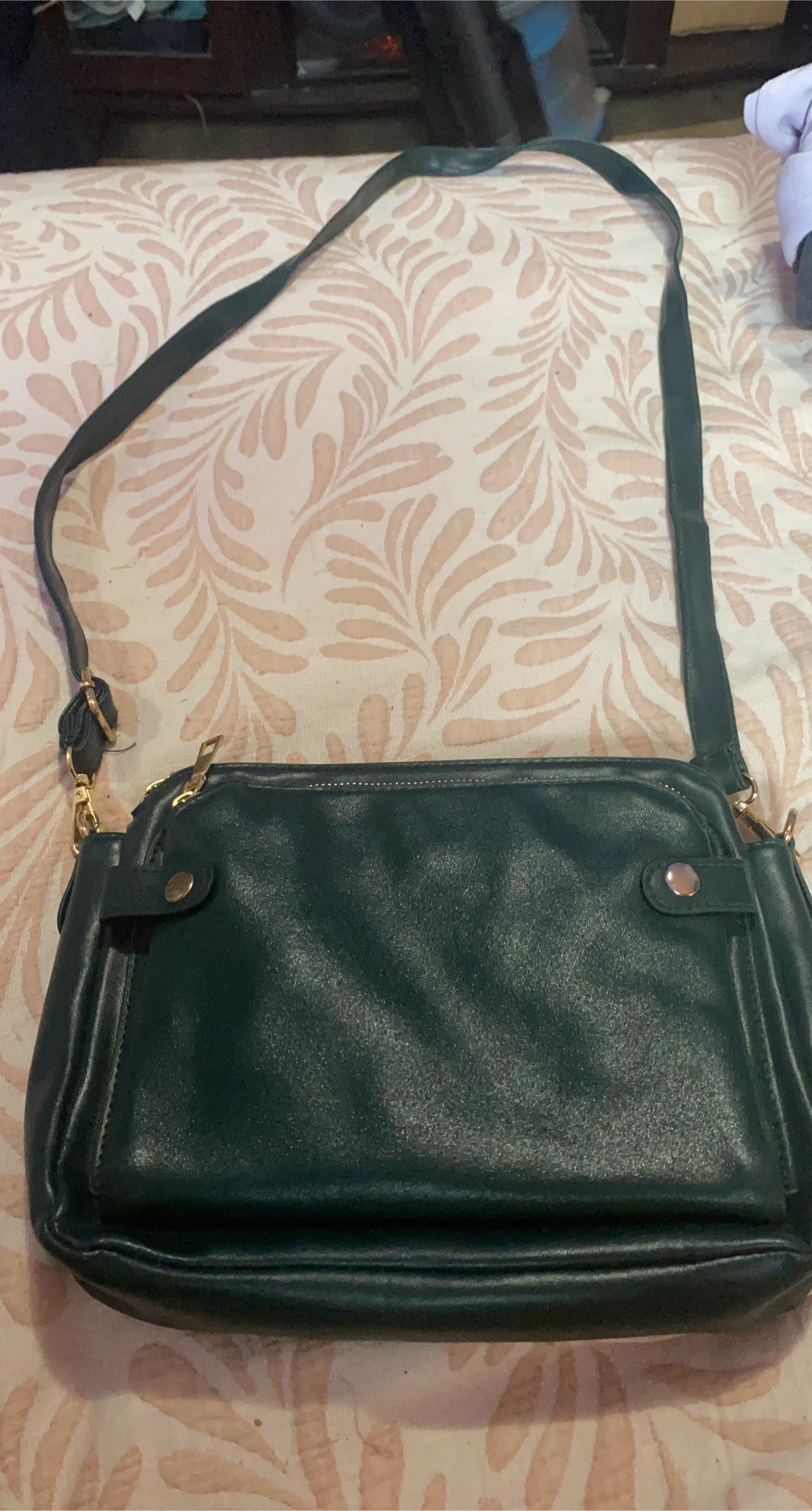 Dark Green Crossbody Bag