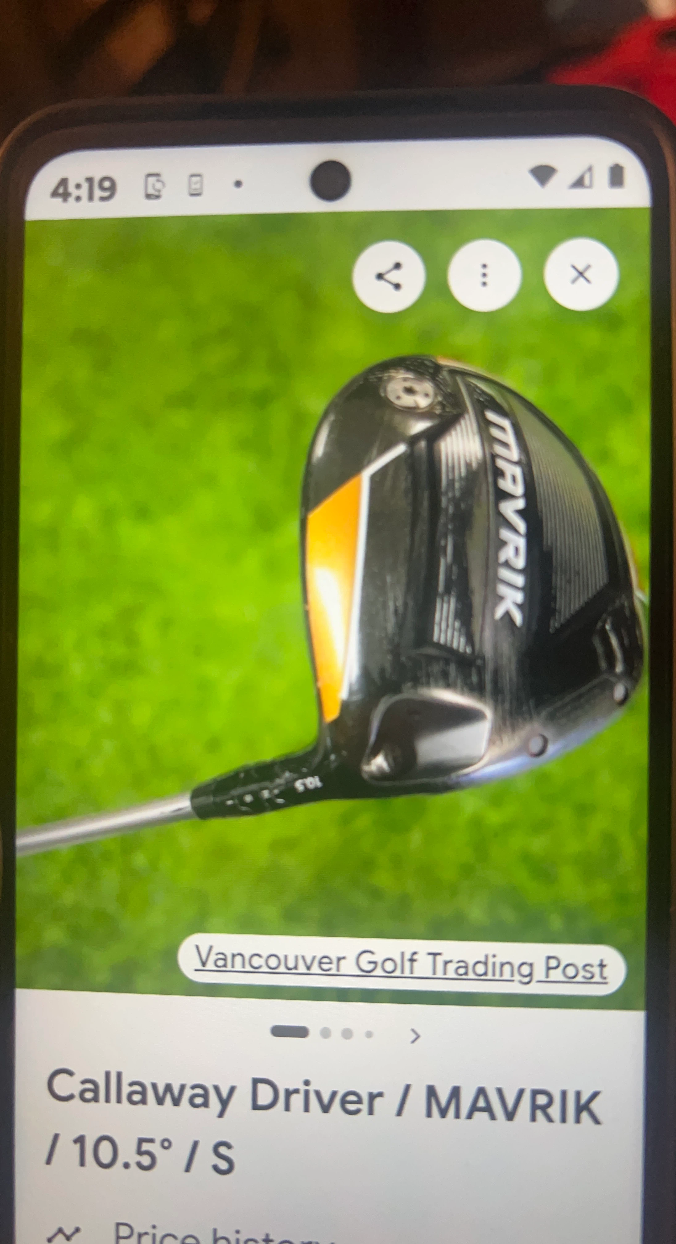 Callaway MAVRIK Driver 10.5 Degree