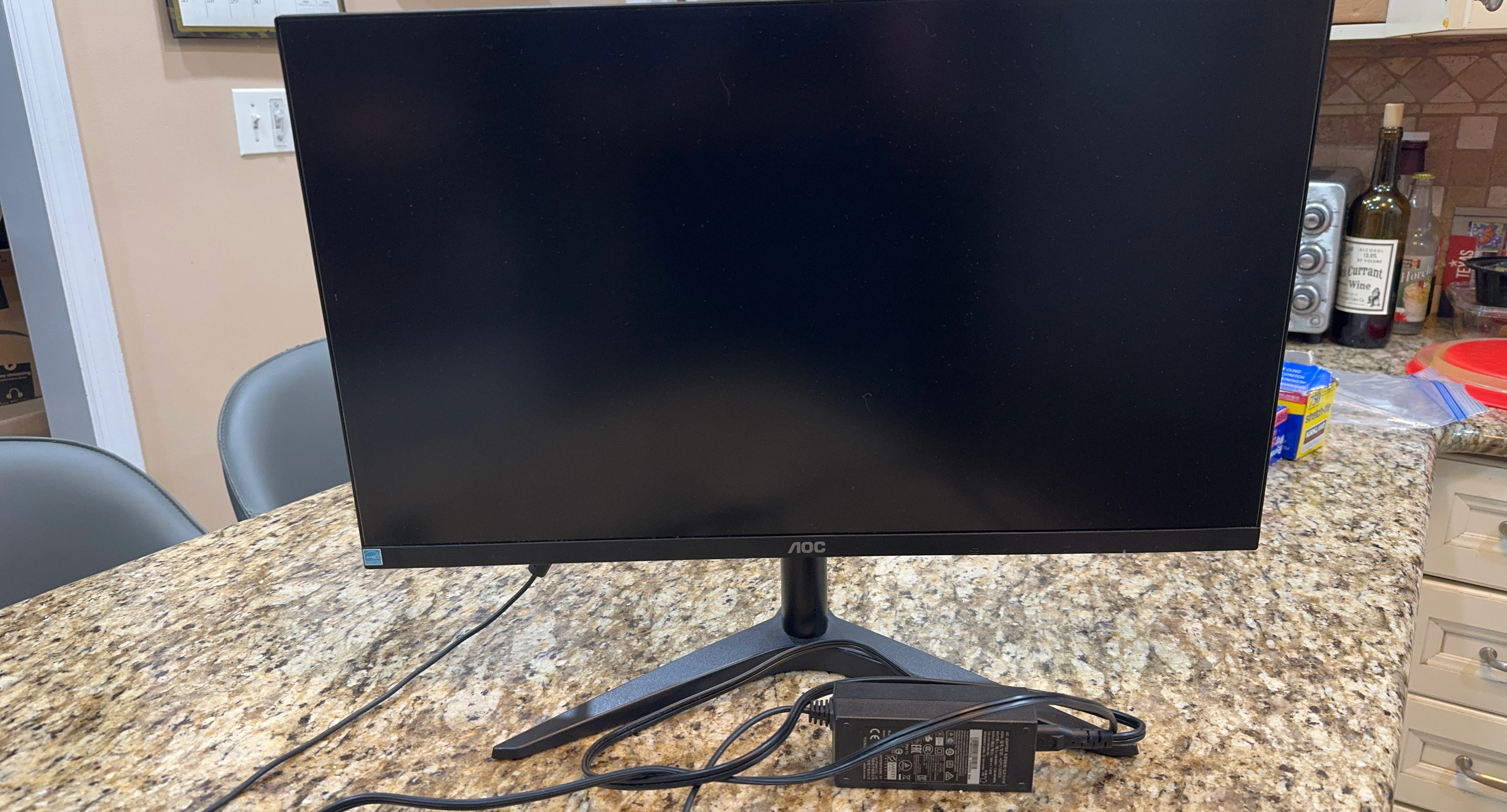AOC Monitor with Power Adapter