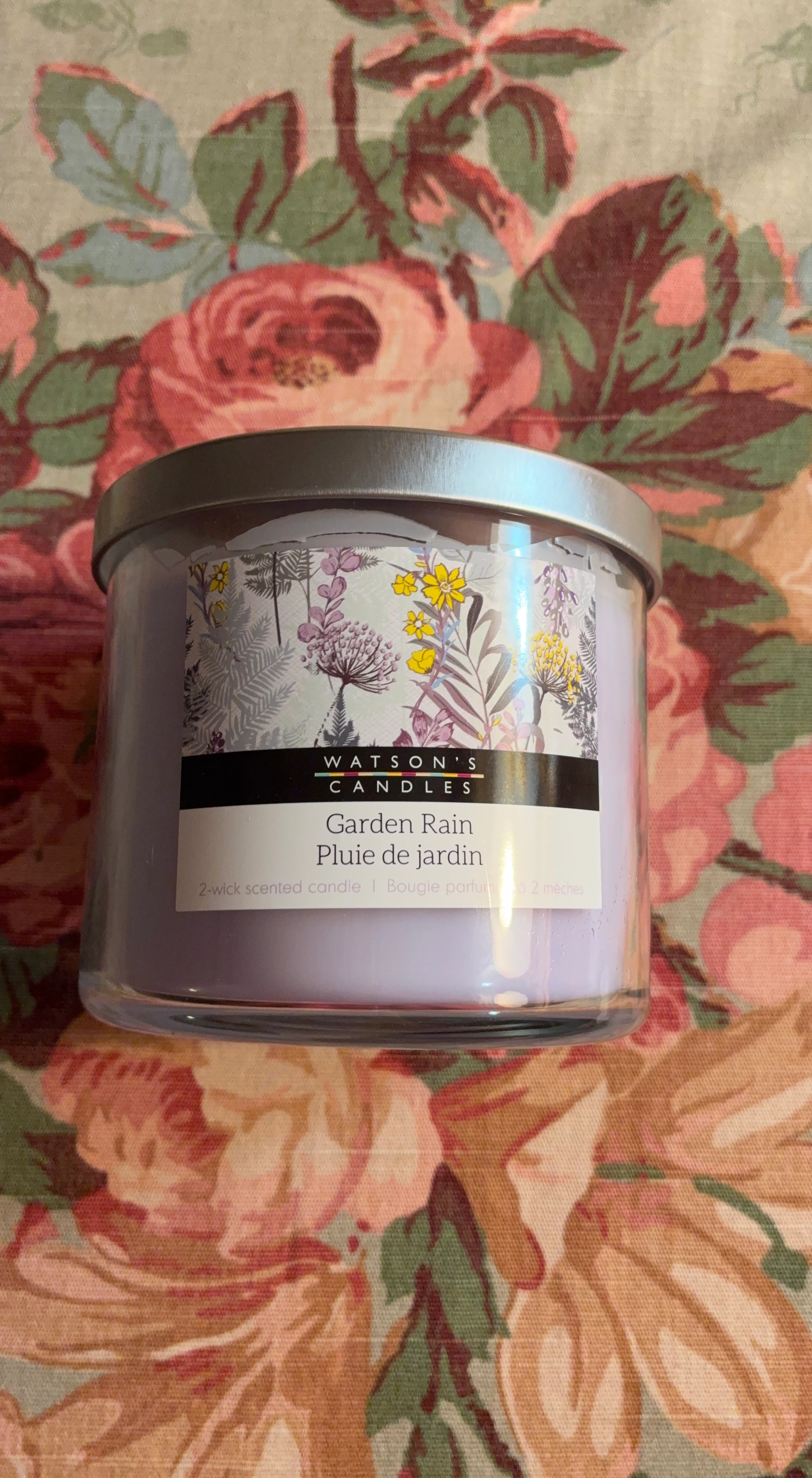 Watson's Candles Garden Rain 2-Wick Scented Candle