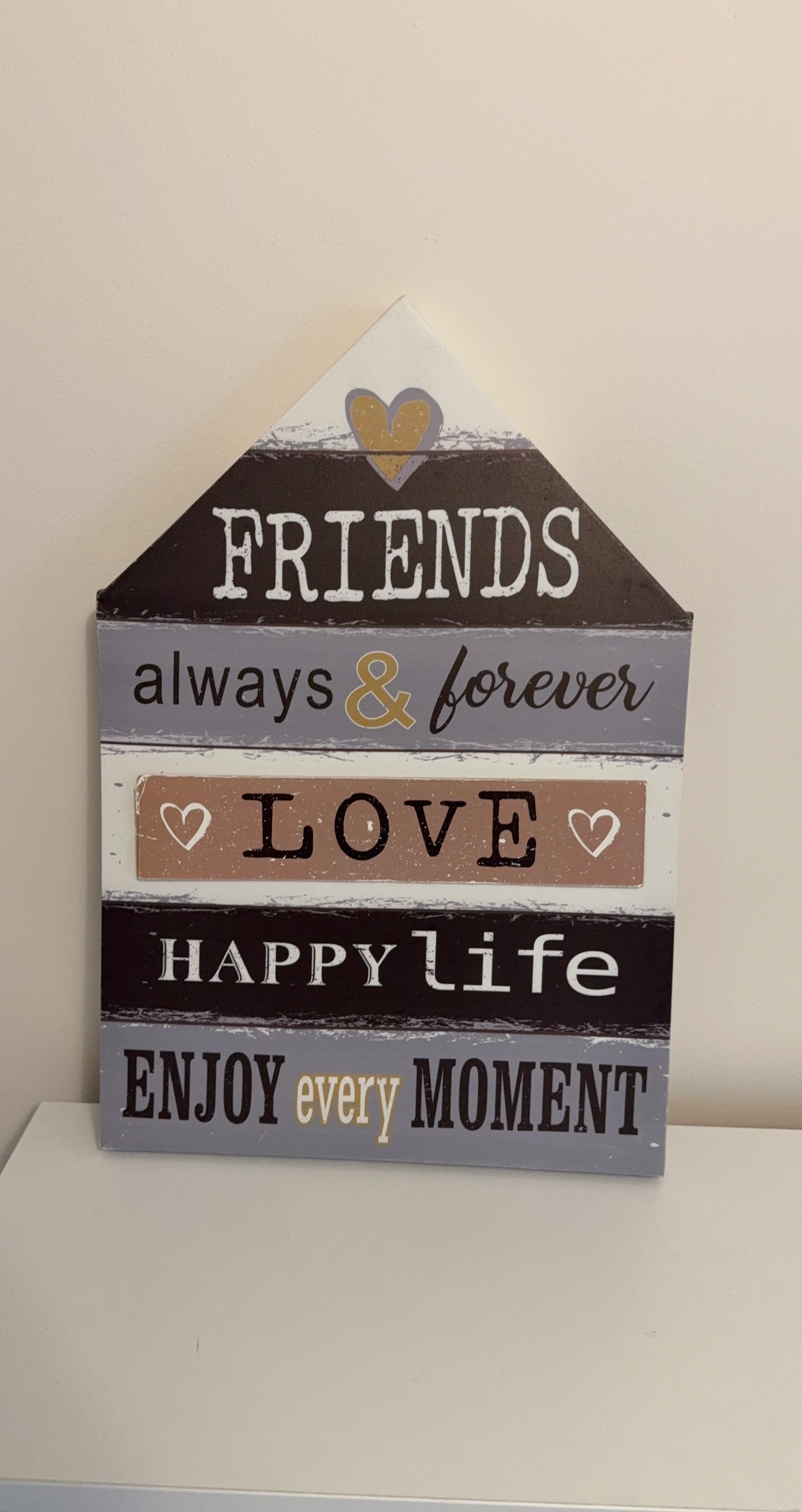 Friends Always & Forever Decorative Wall Sign