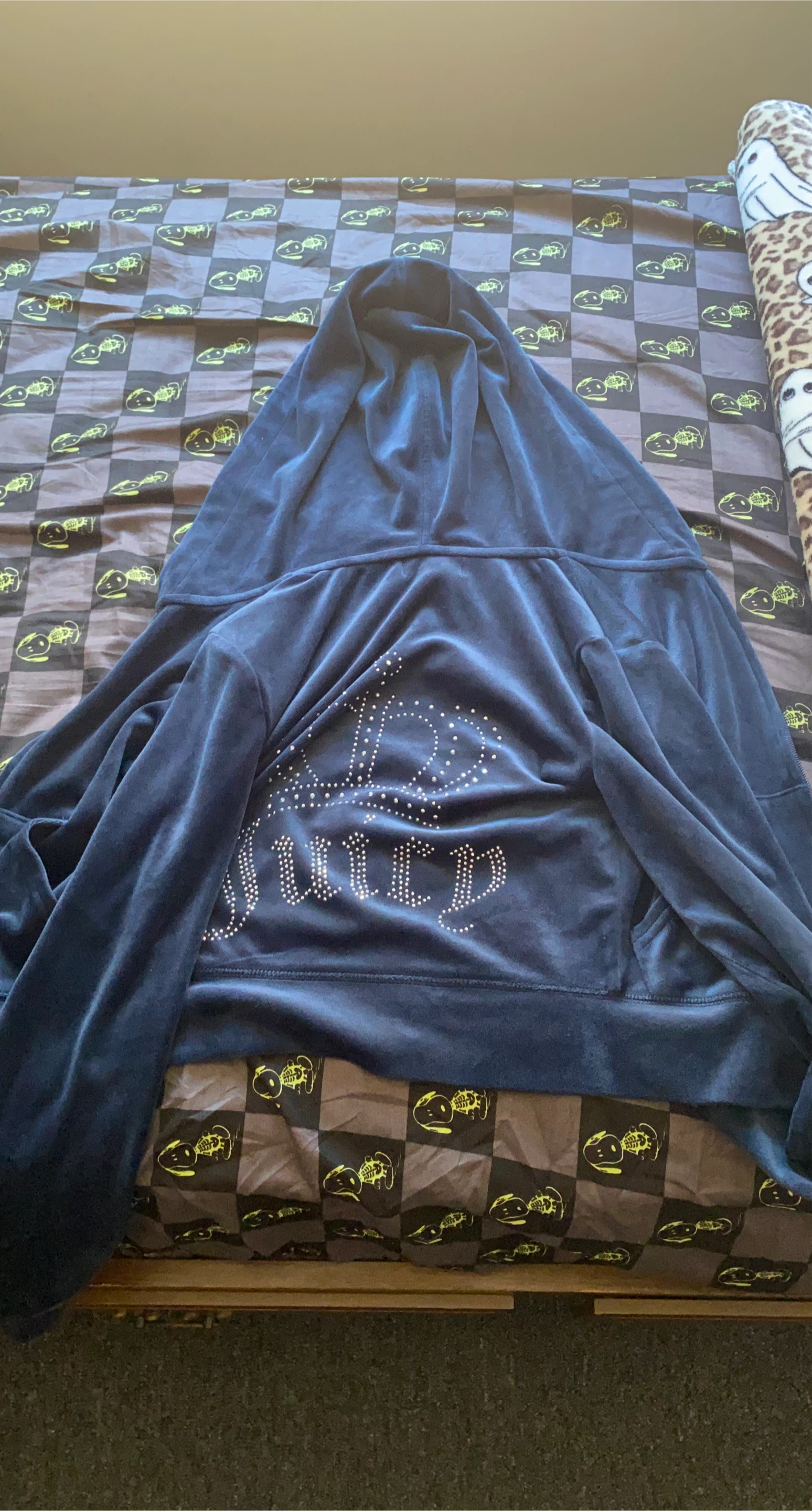 Juicy Couture velour zip-up hoodie