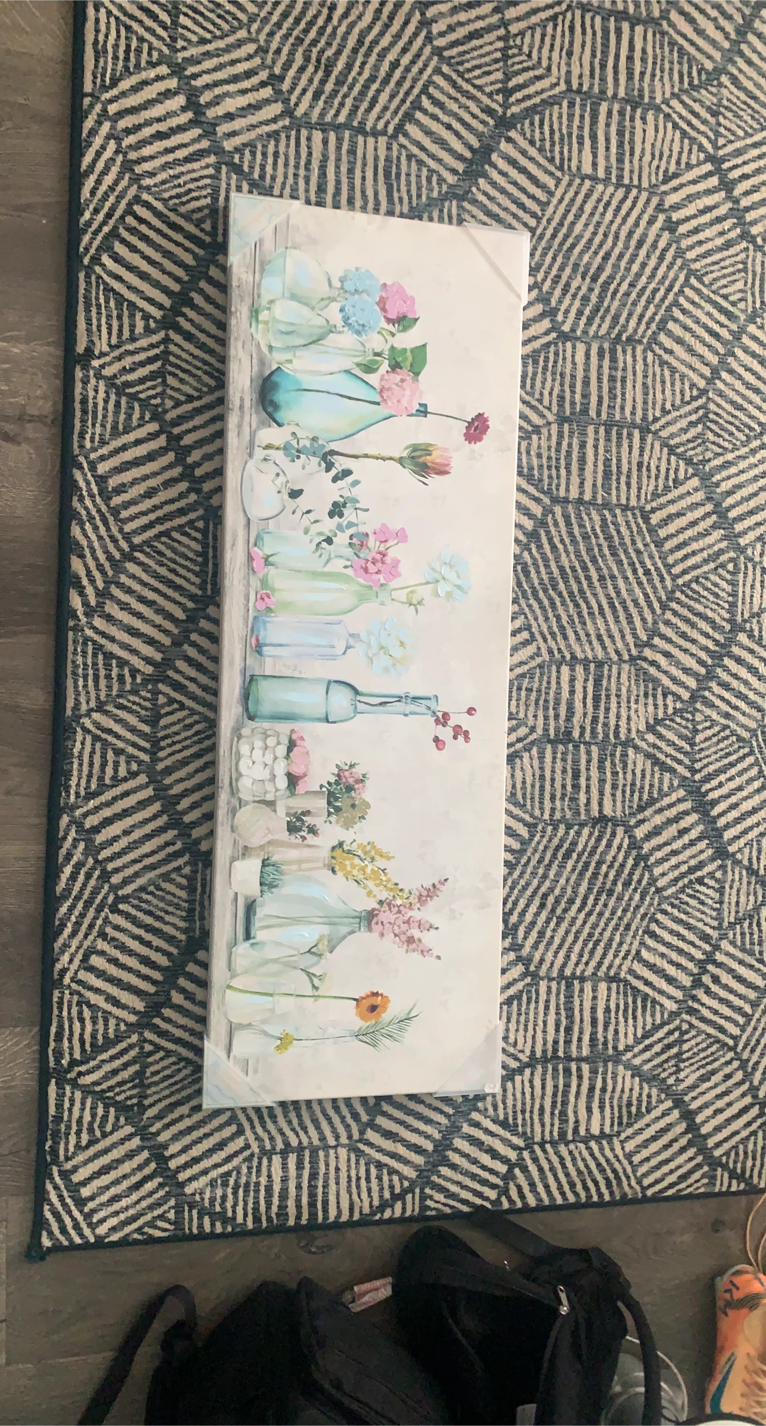 Floral Vases Wall Art Canvas