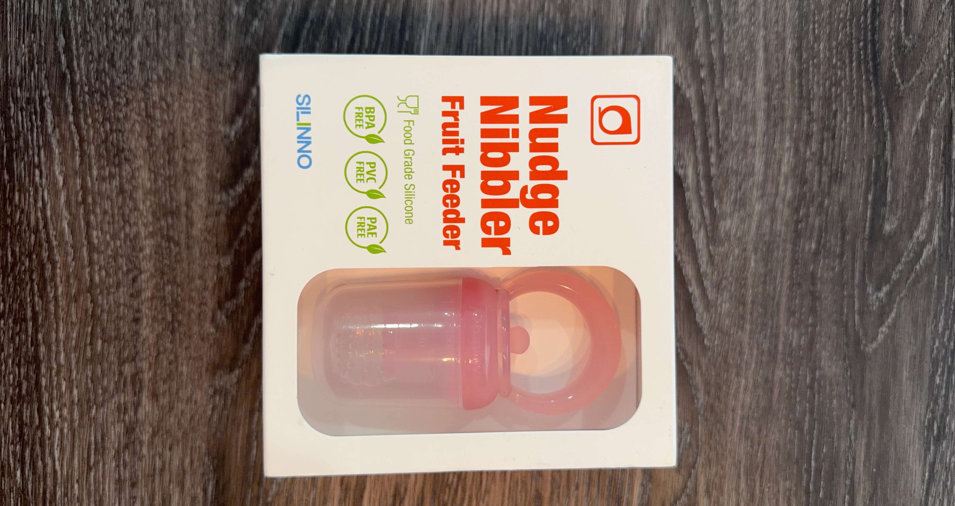 Pink Silinno Nudge Nibbler Fruit Feeder