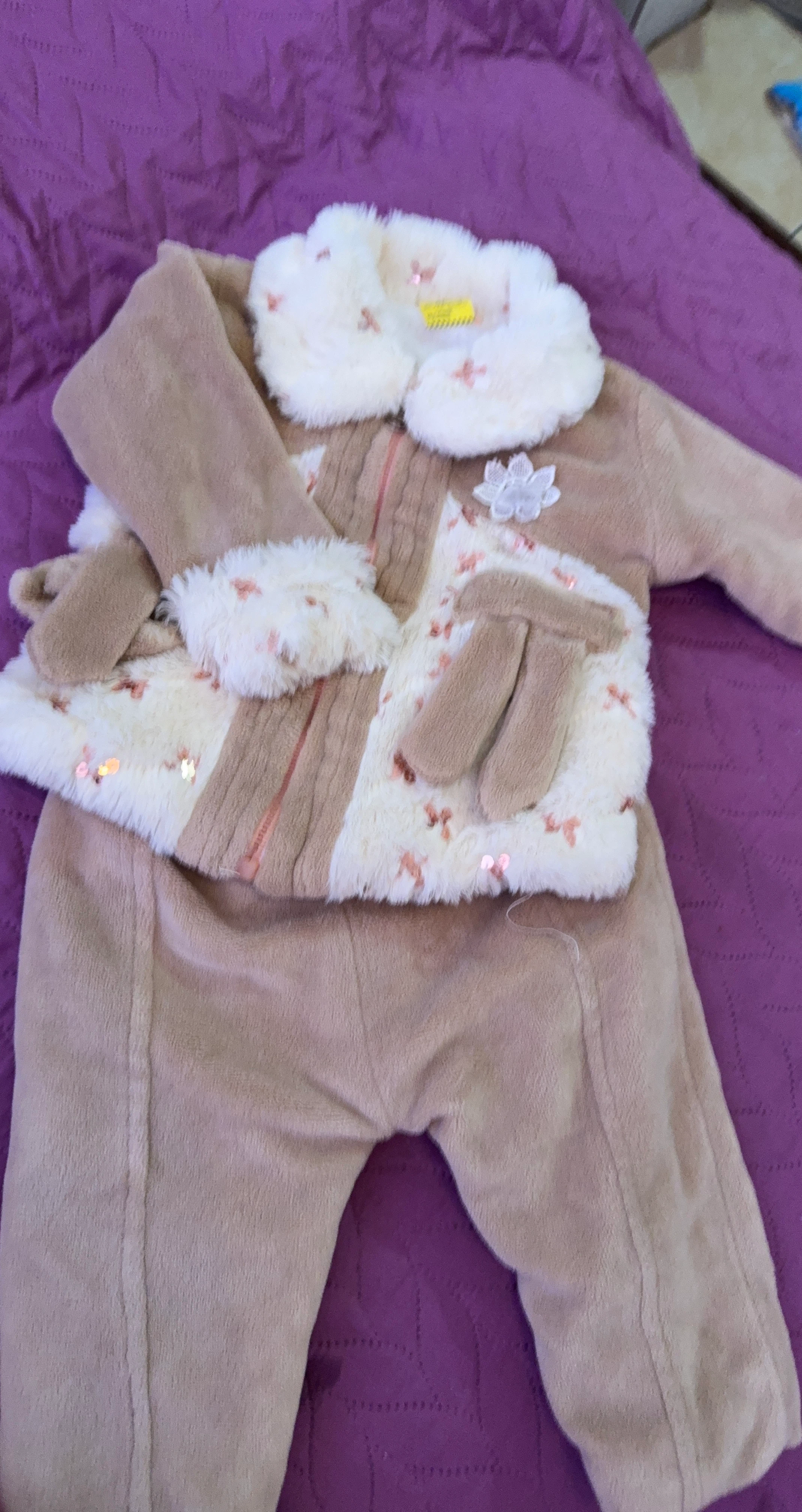 Toddler Girls Plush Fleece Outfit