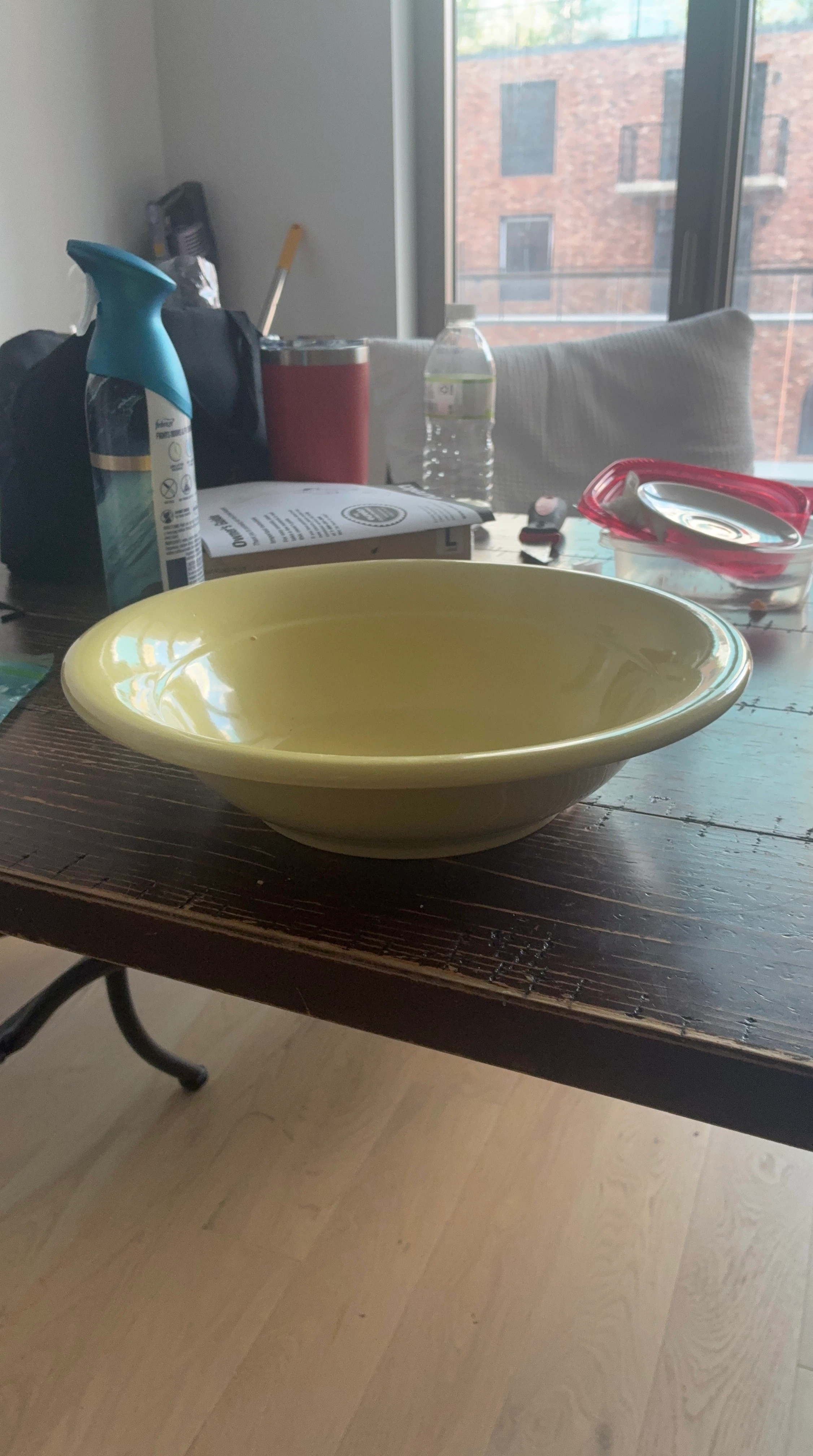 Yellow Ceramic Serving Bowl