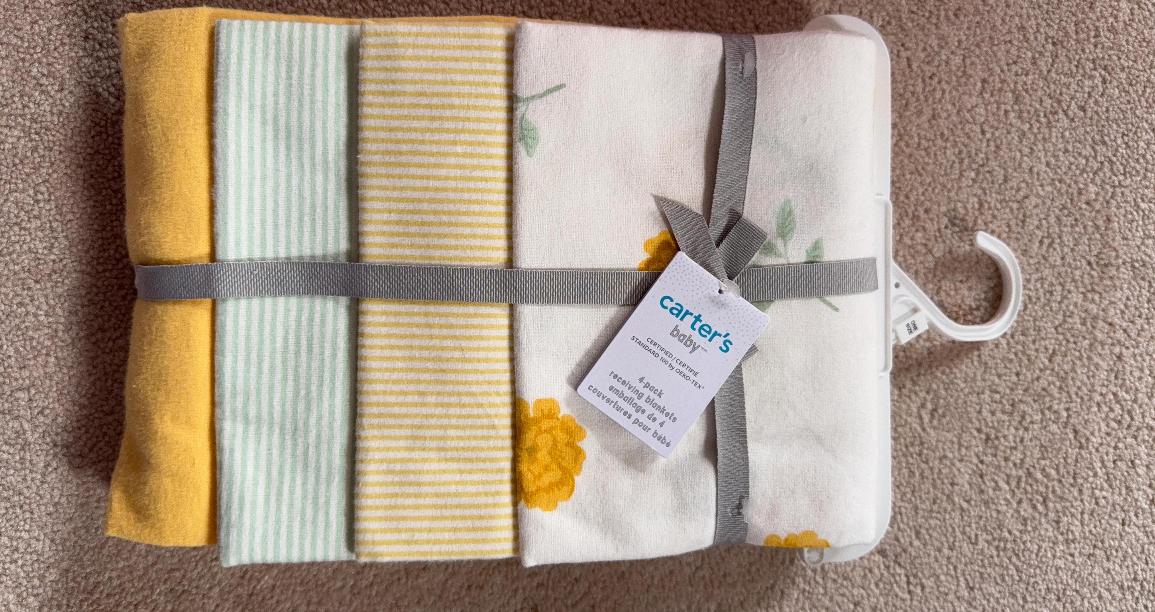 Brand new Carter's Baby 4-Pack Receiving Blankets