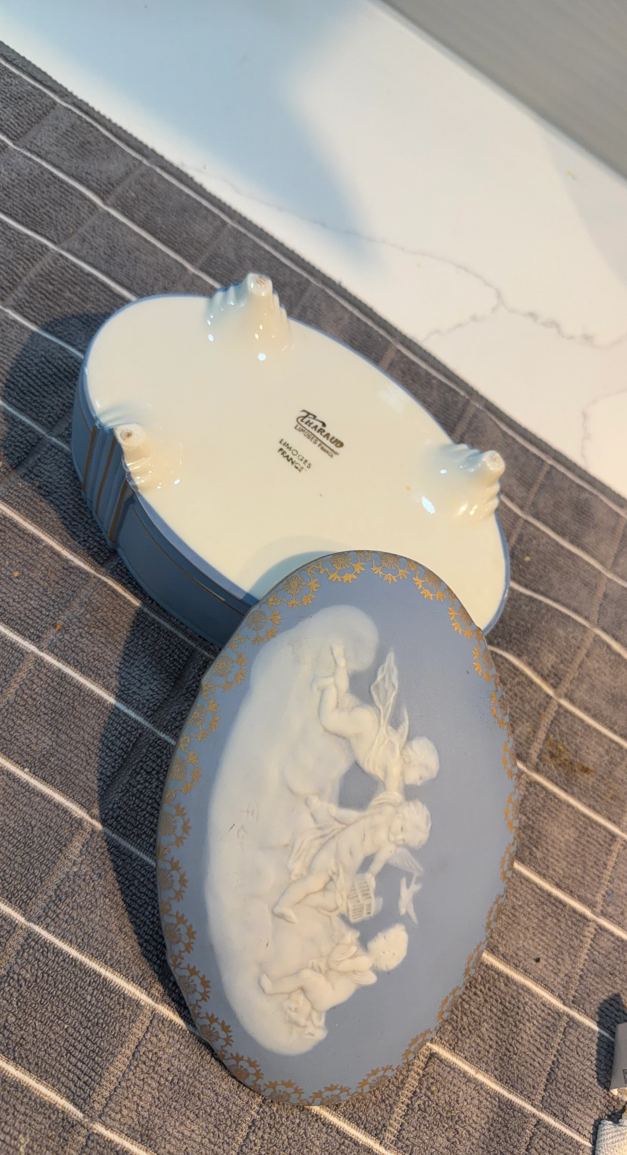 Tharaud Limoges Porcelain Trinket Box