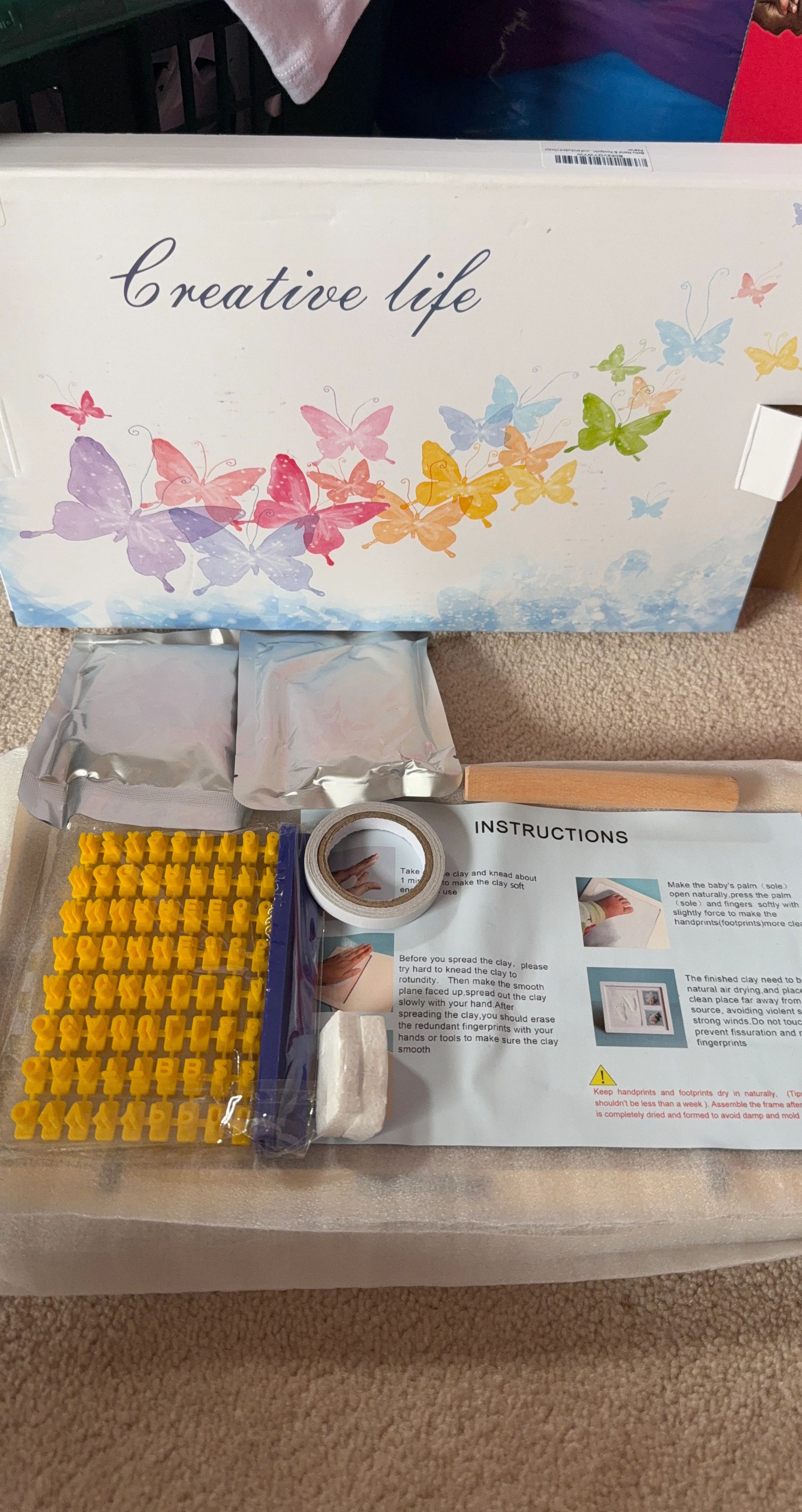 Creative Life Baby Handprint and Footprint Clay Kit