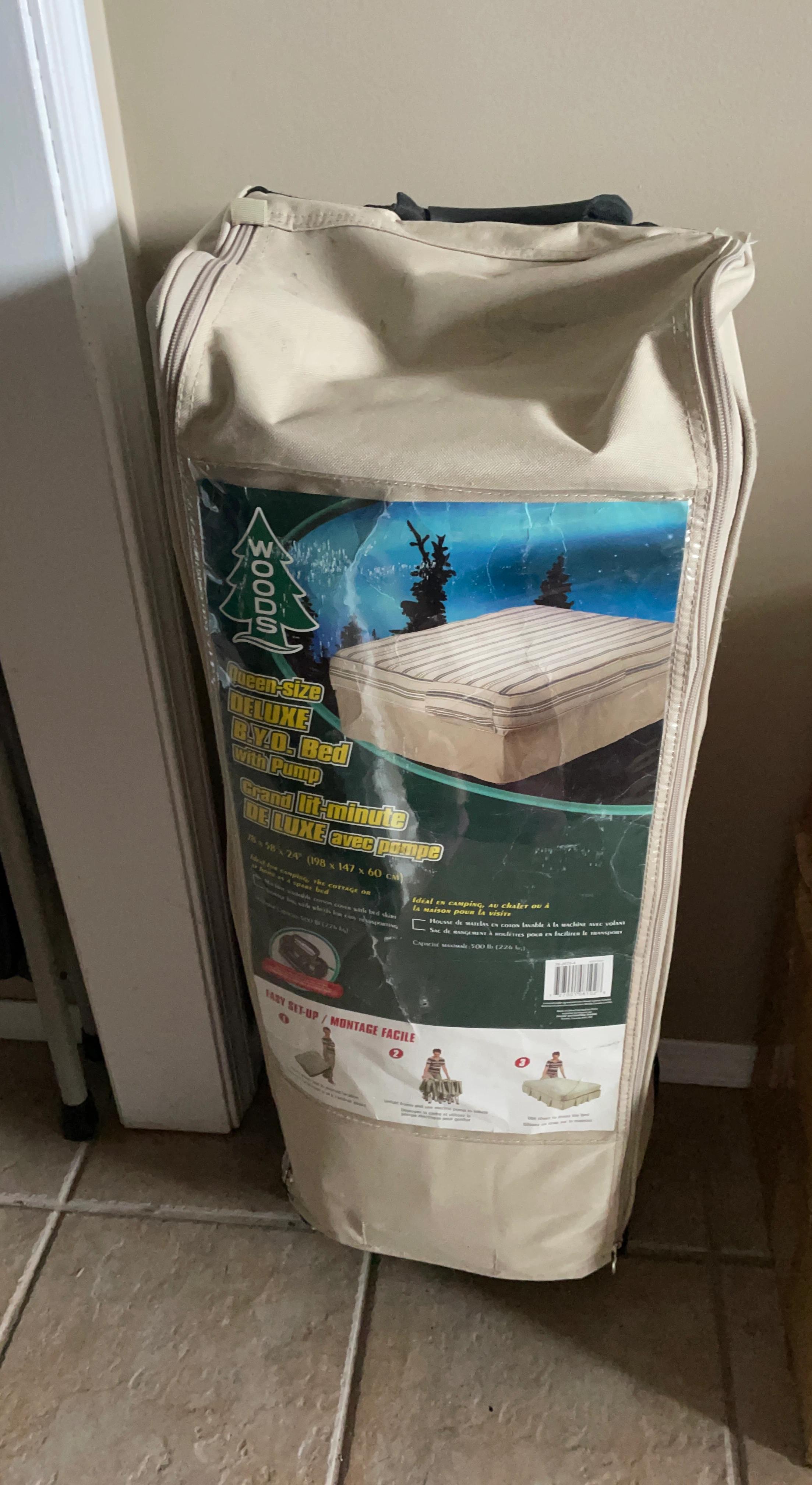 Woods Queen-Size Deluxe BYO Bed with Pump