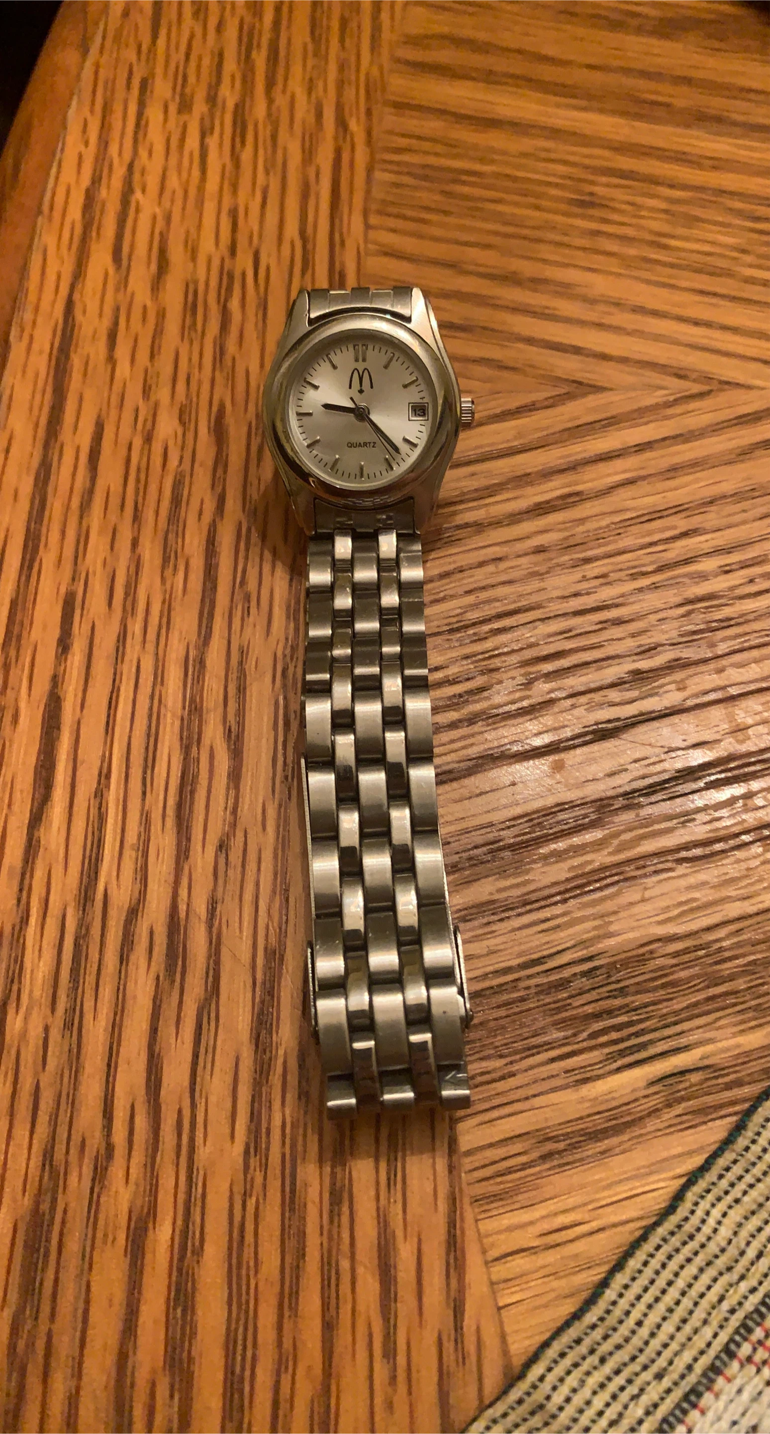 McDonald's Silver Tone Quartz Watch
