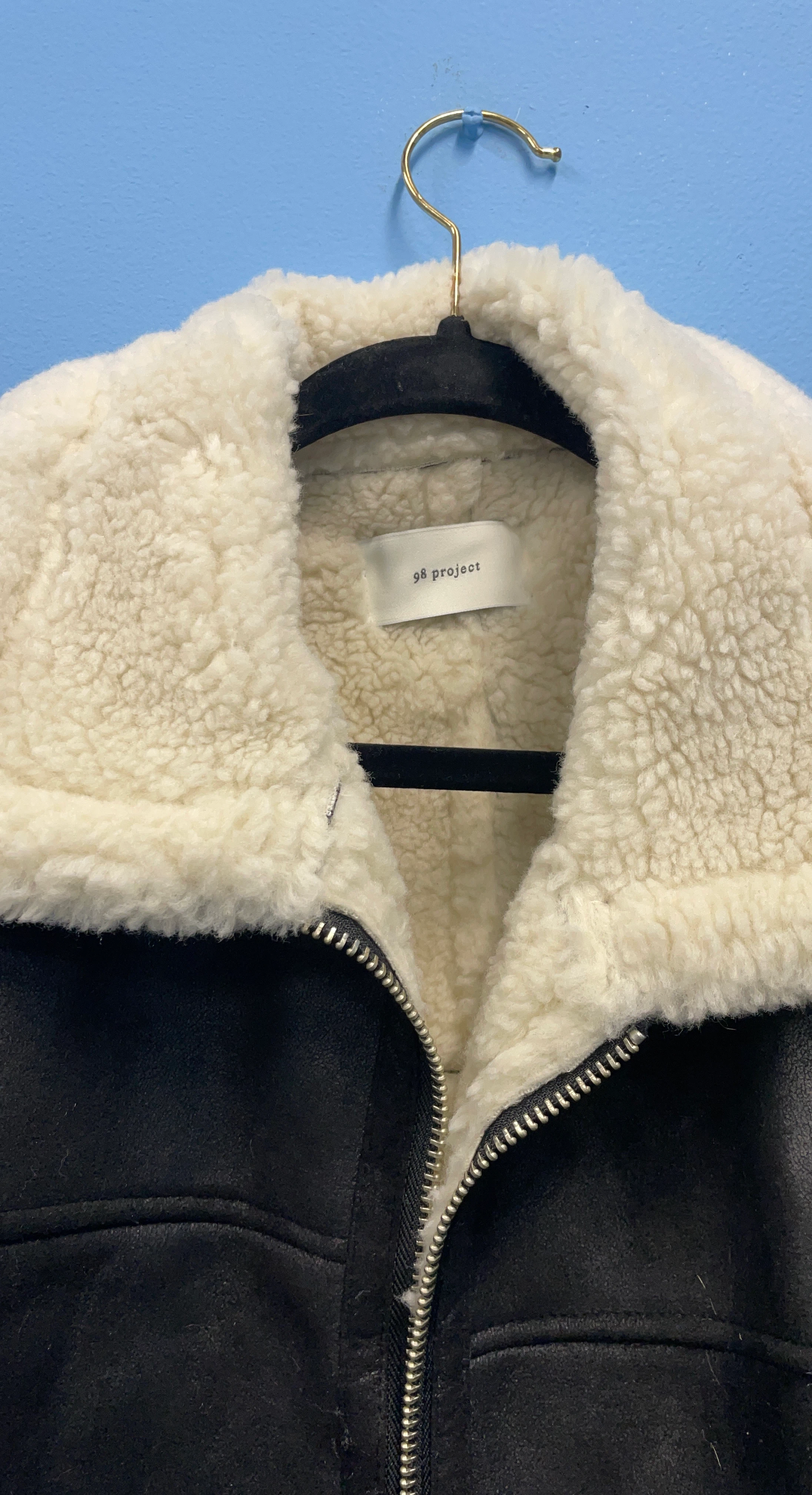 98 Project Faux Shearling Lined Jacket