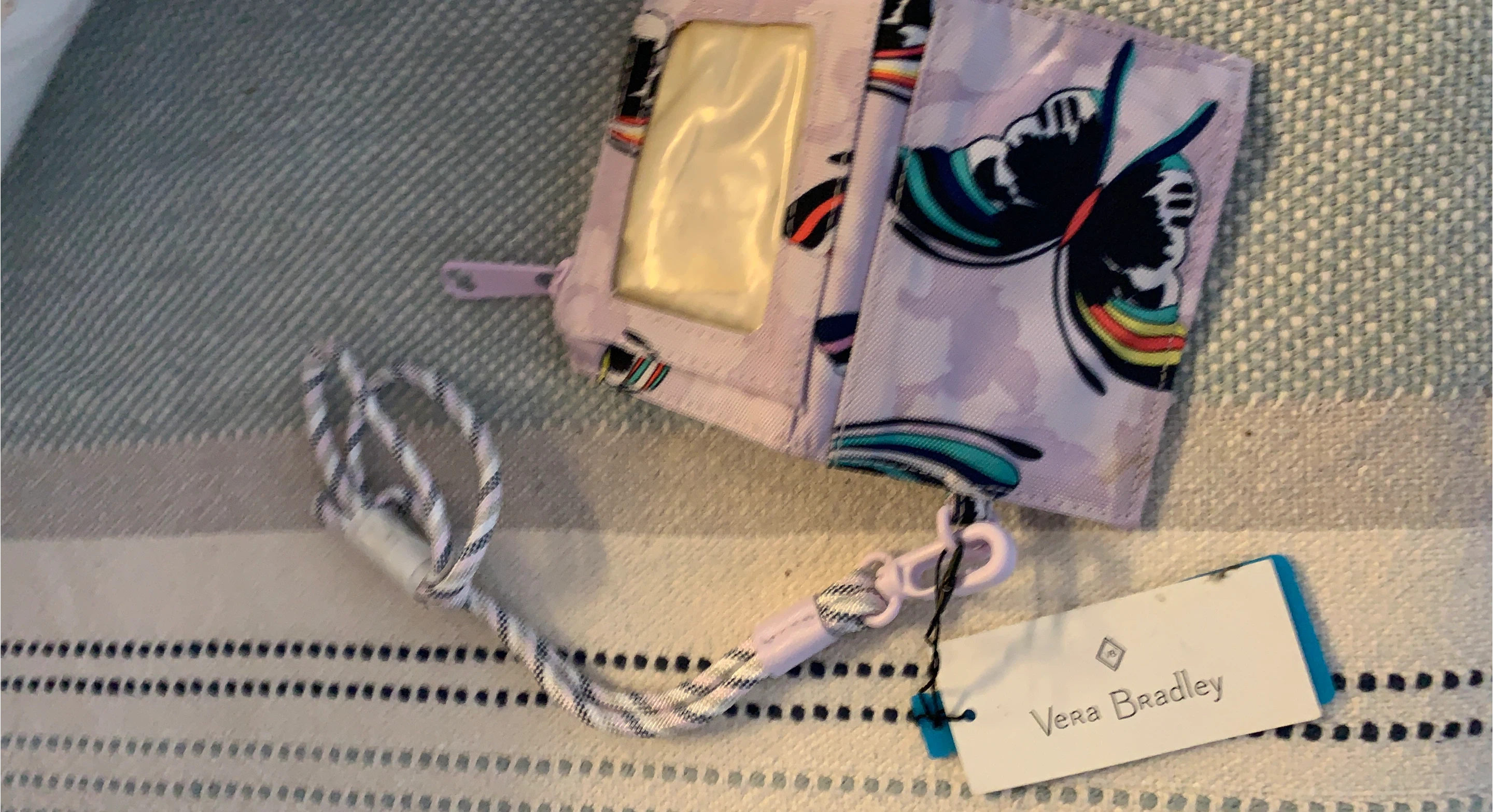 Vera Bradley Butterfly Lanyard Wallet