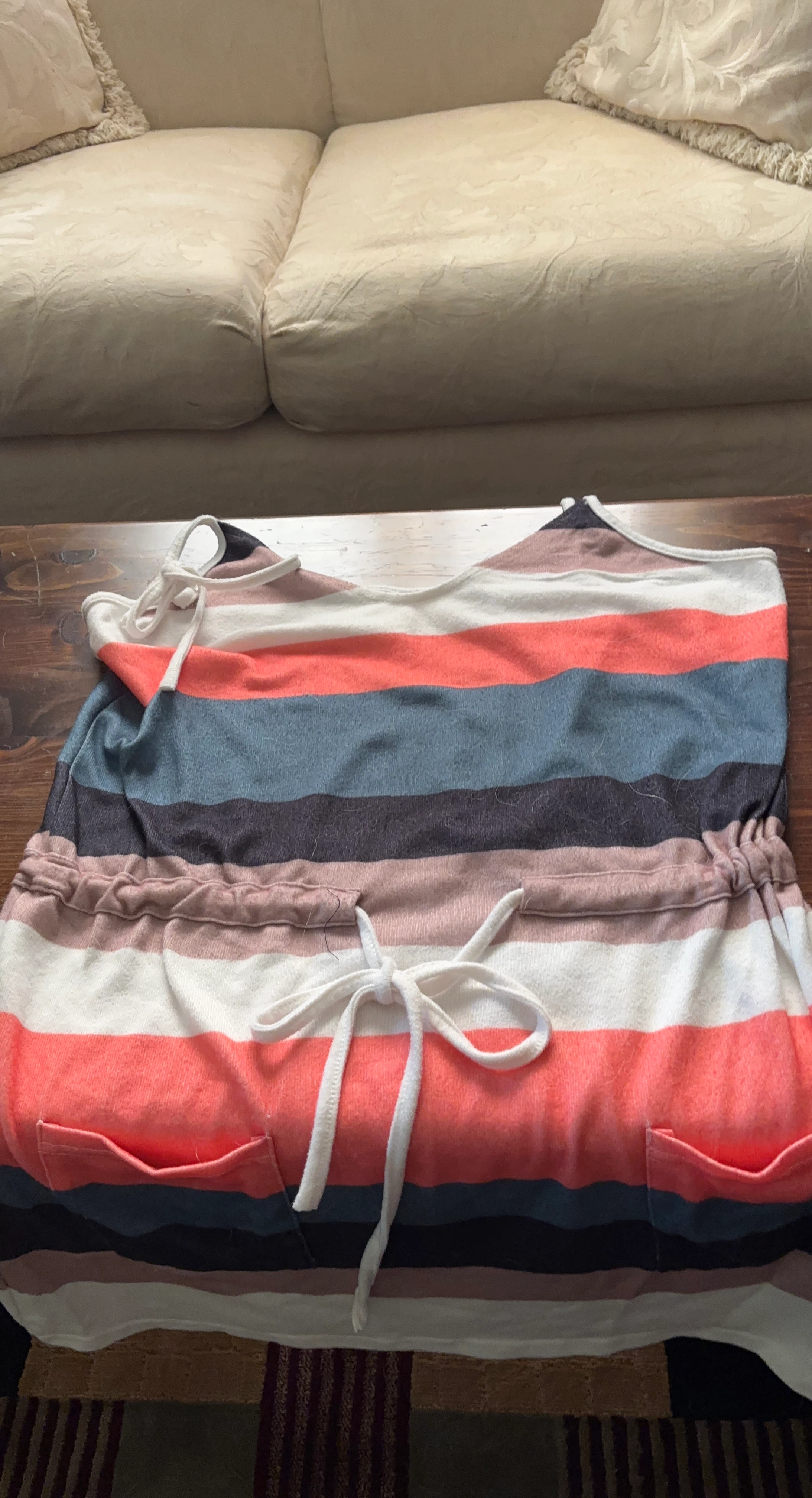 Striped summer Dress with Pockets