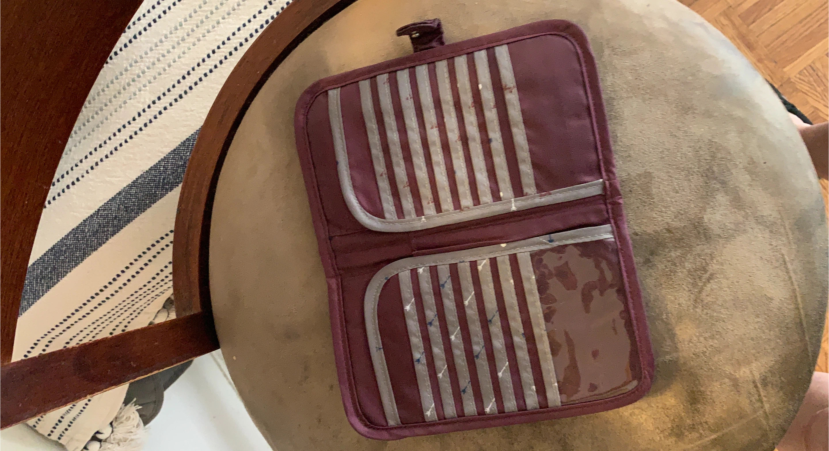 Maroon Card Holder Wallet