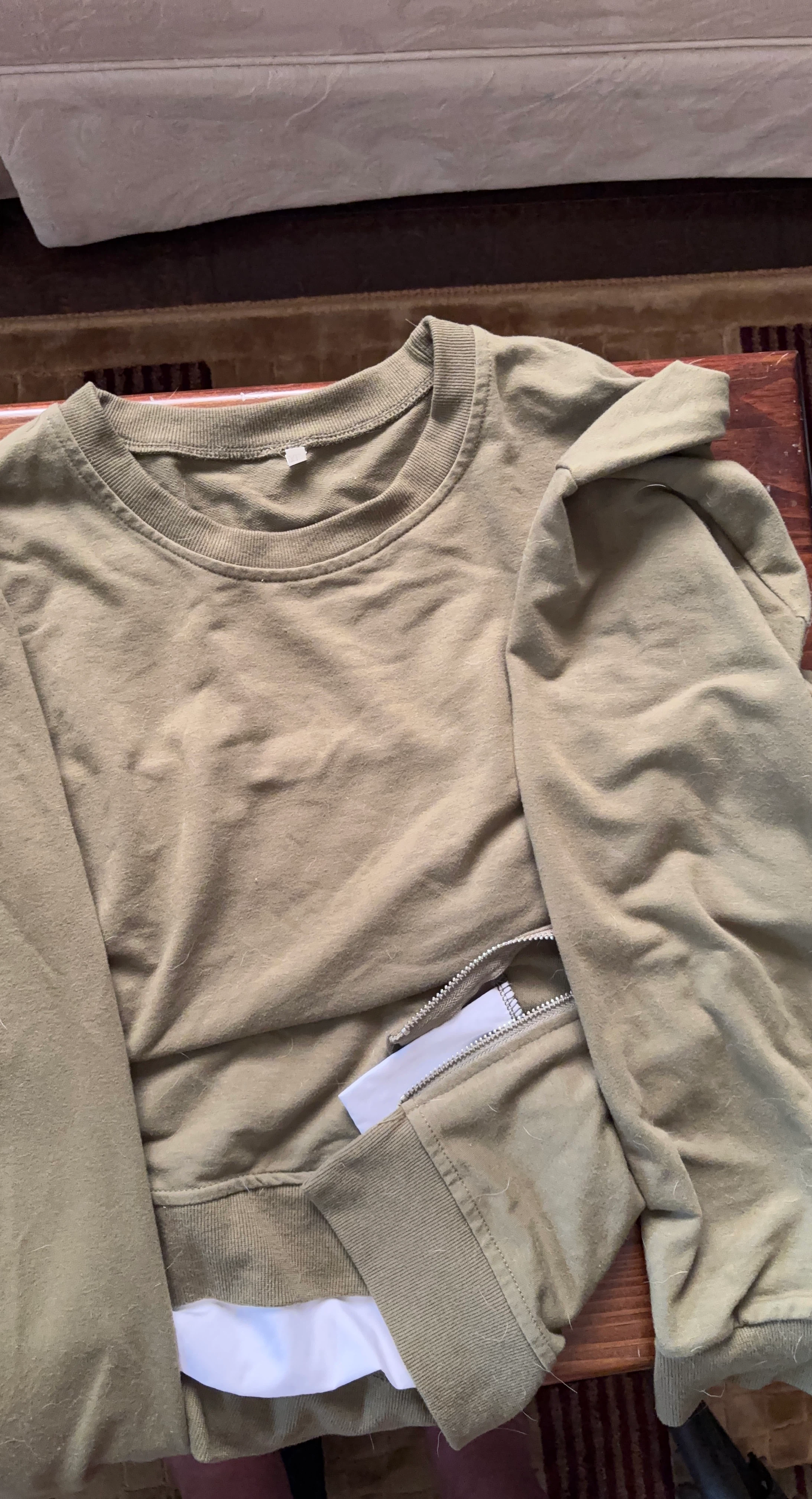 Olive Green Crewneck Sweatshirt