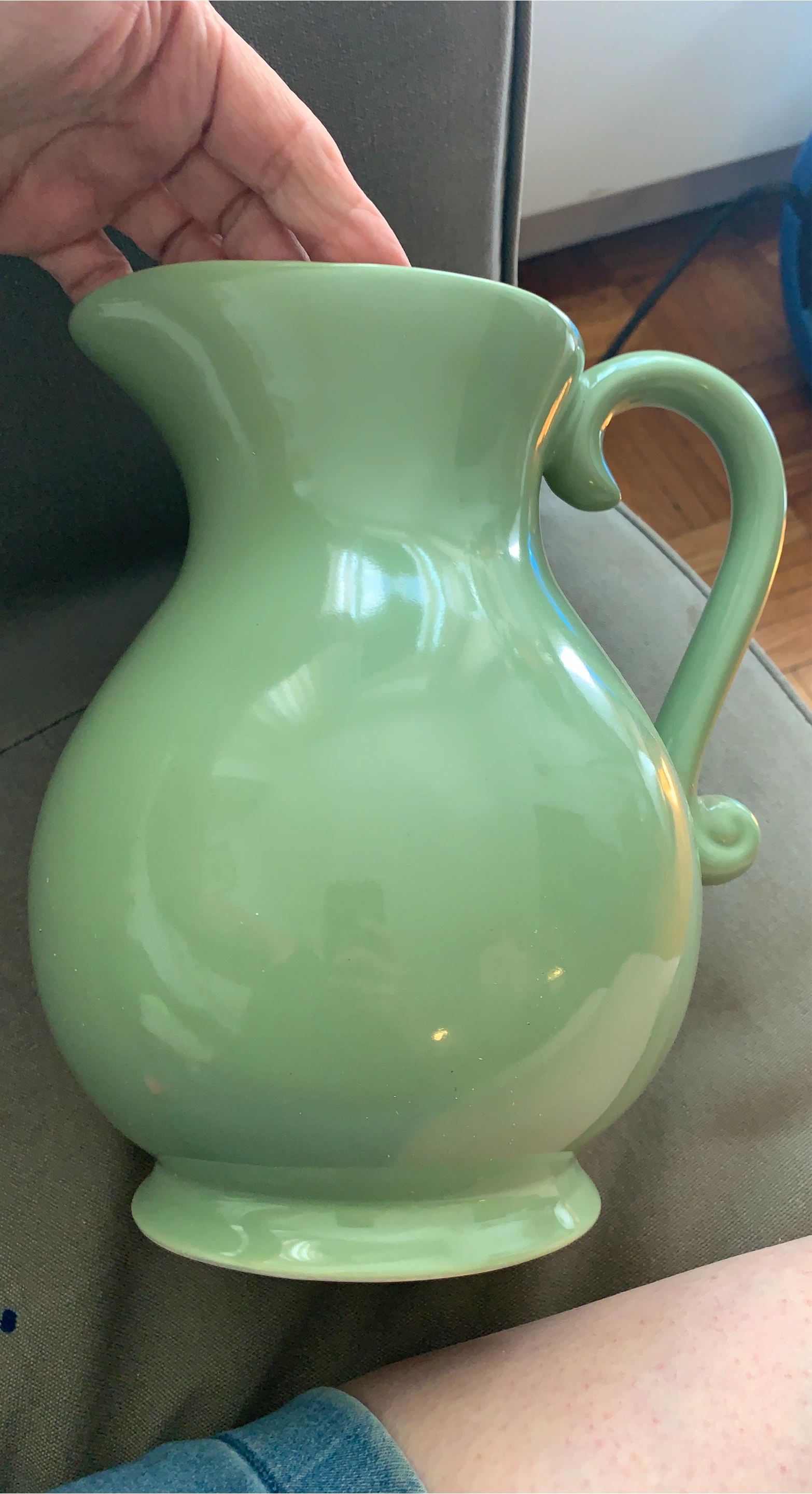 Light Green Ceramic Pitcher