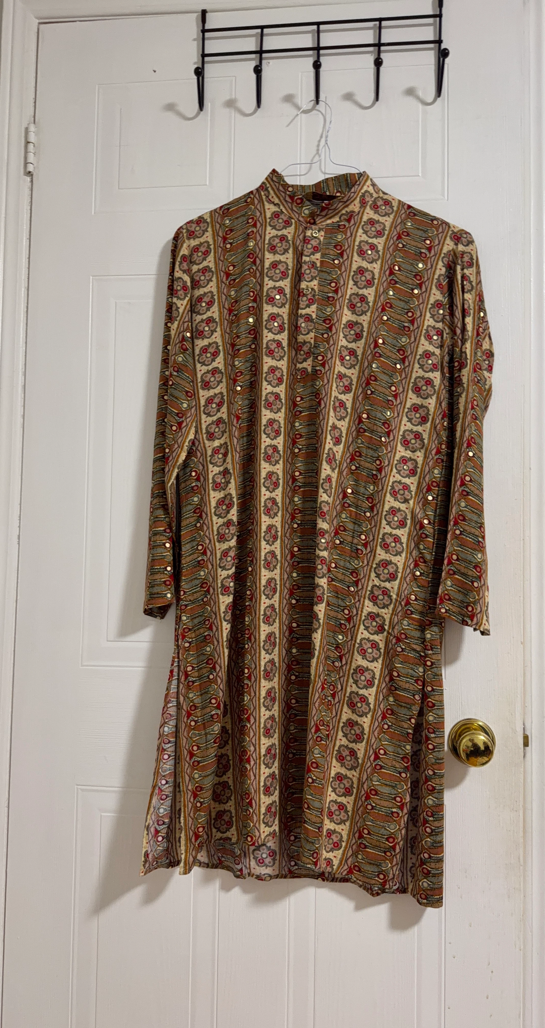 Long Kurta with Patterned Print