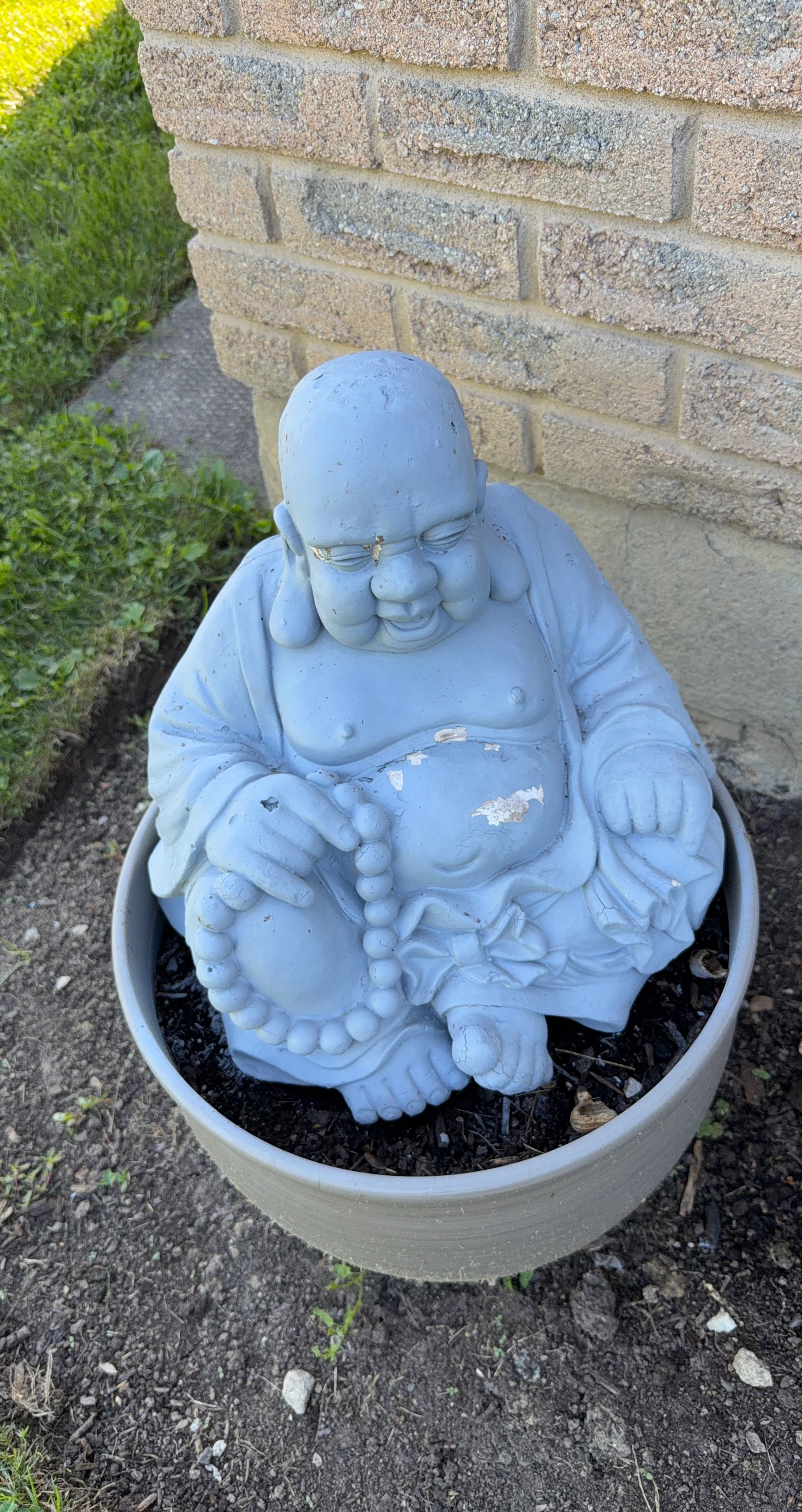 Laughing Buddha Garden Statue