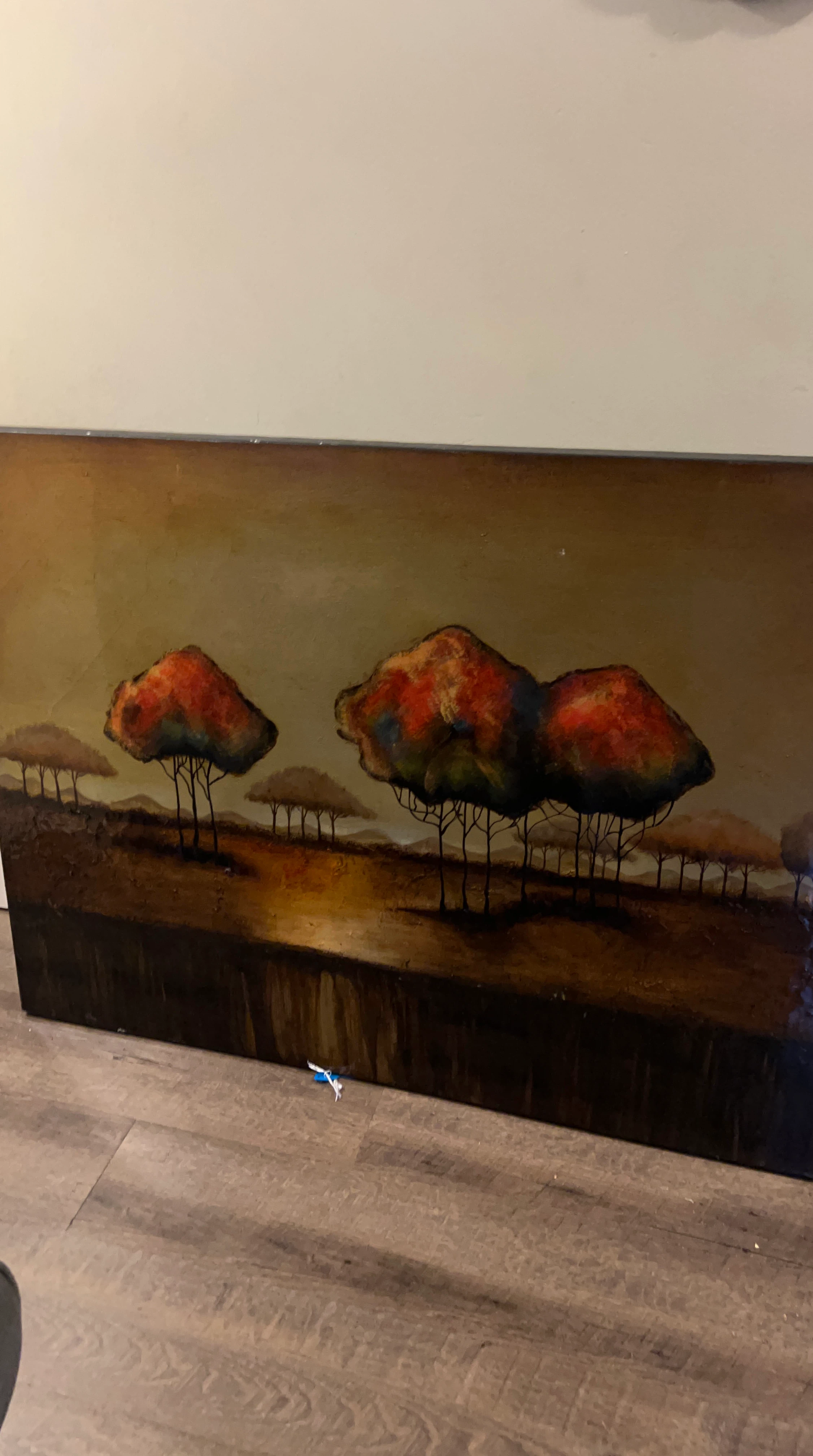 Large landscape canvas painting