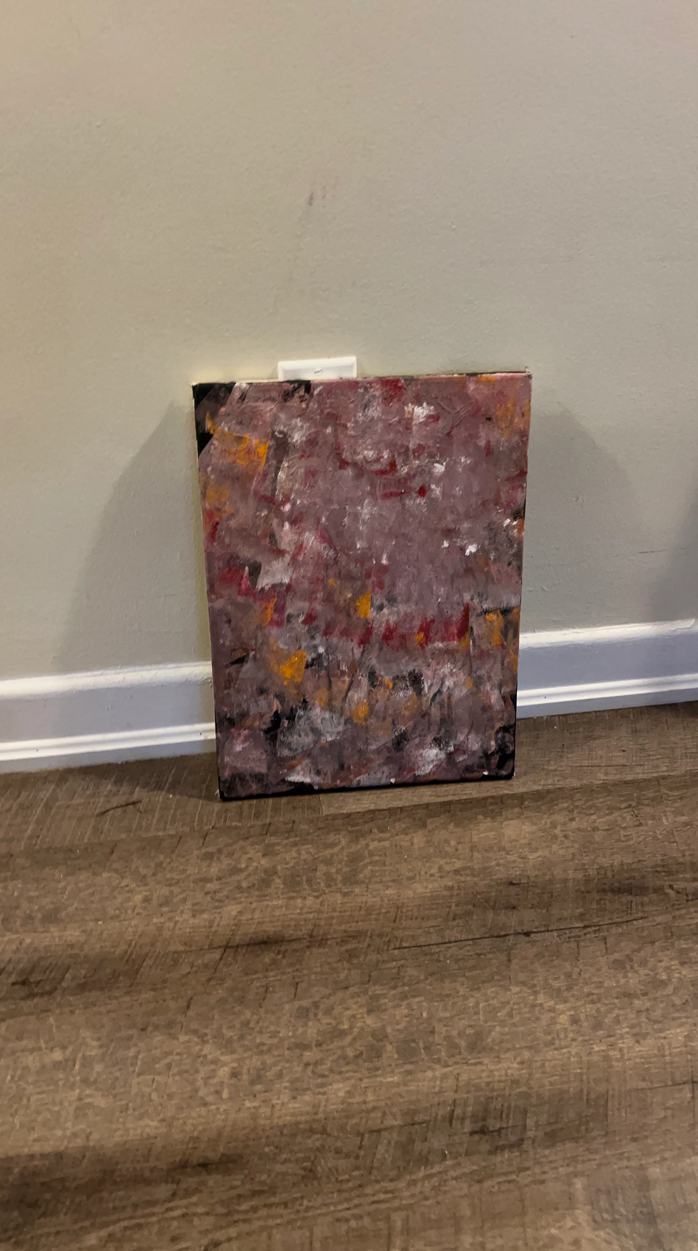 Abstract Textured Canvas Painting