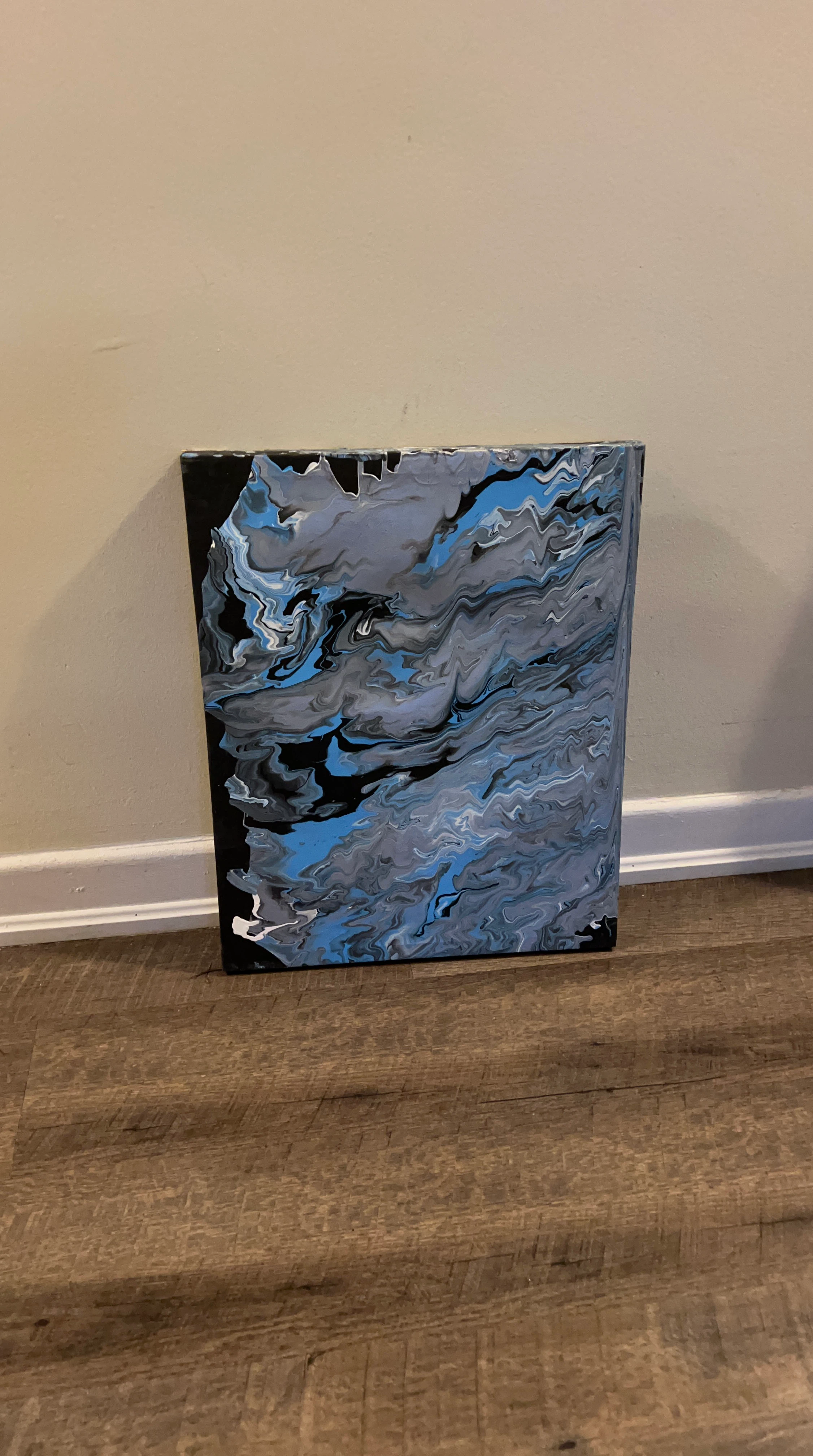 Abstract Acrylic Pour Painting