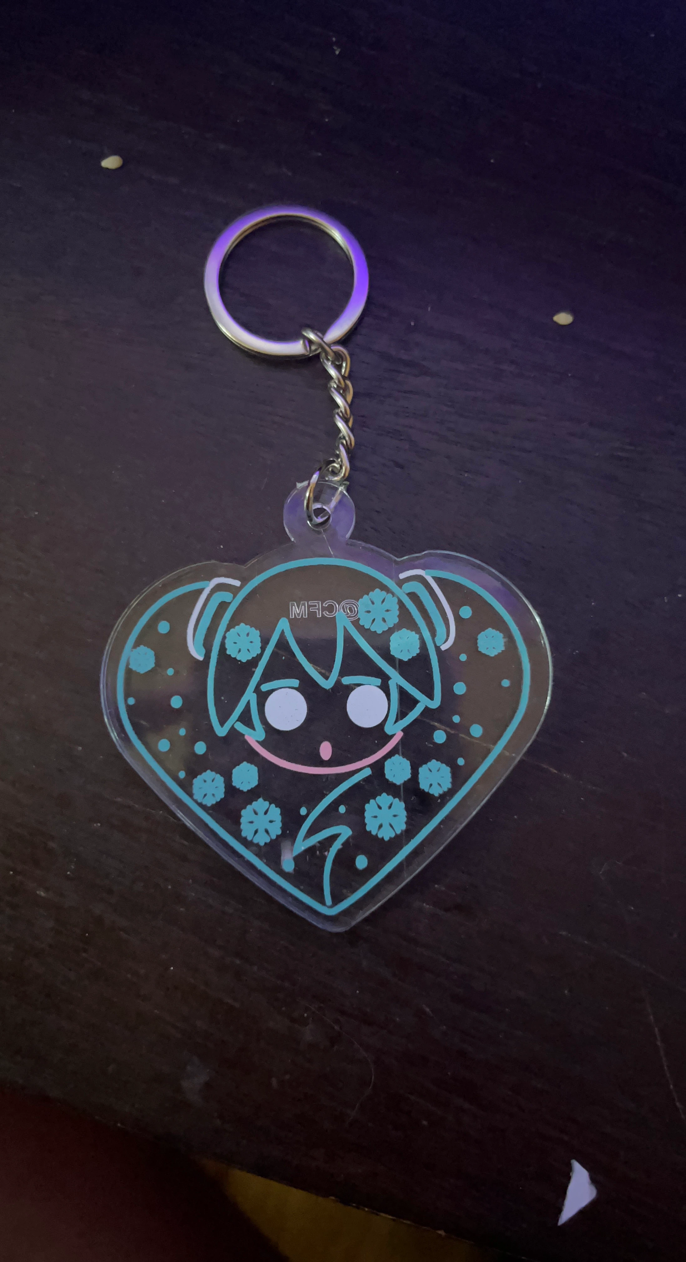 Hatsune Miku Heart Keychain
