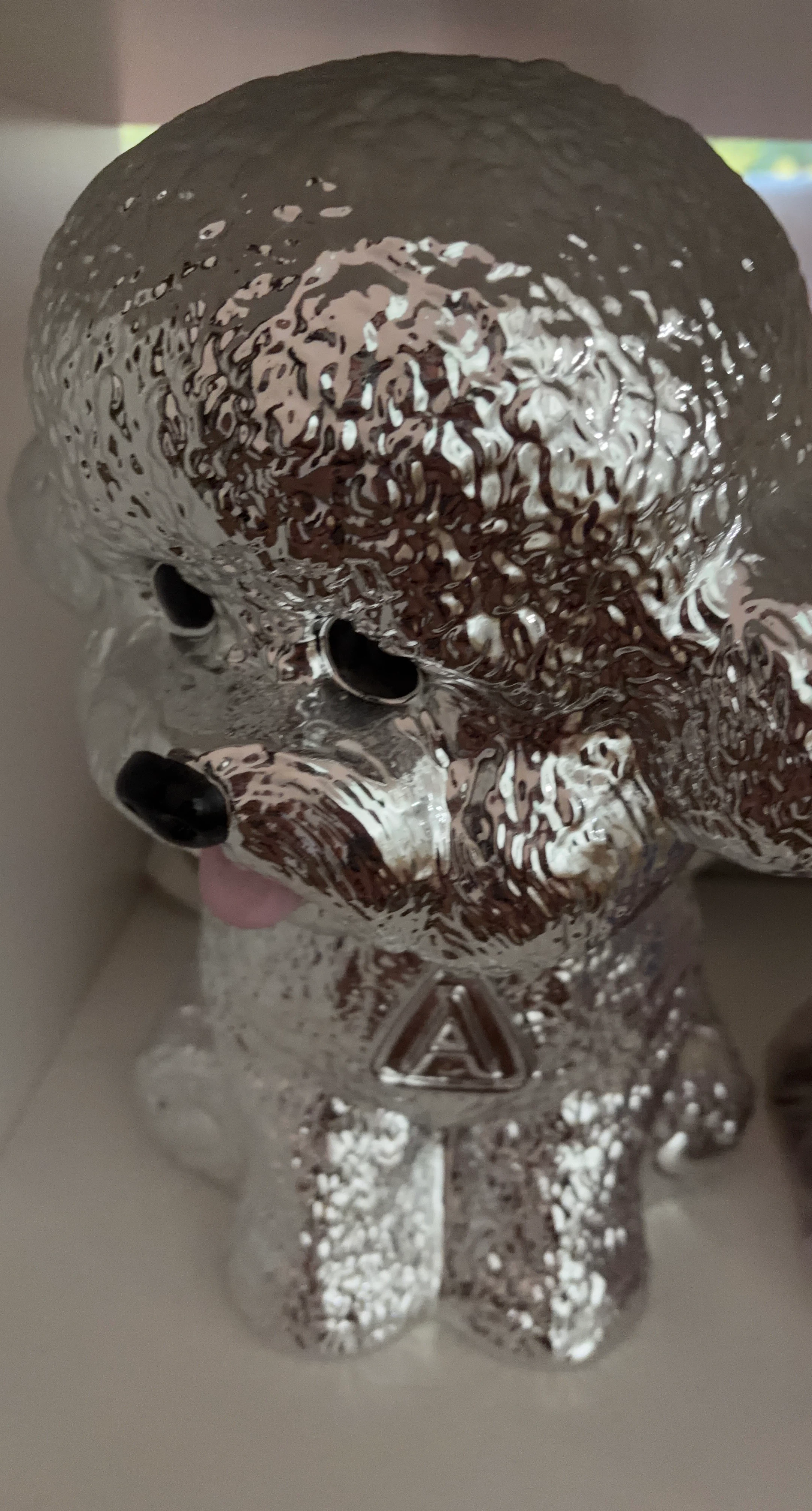 Anya Hindmarch Silver Poodle Coin Bank