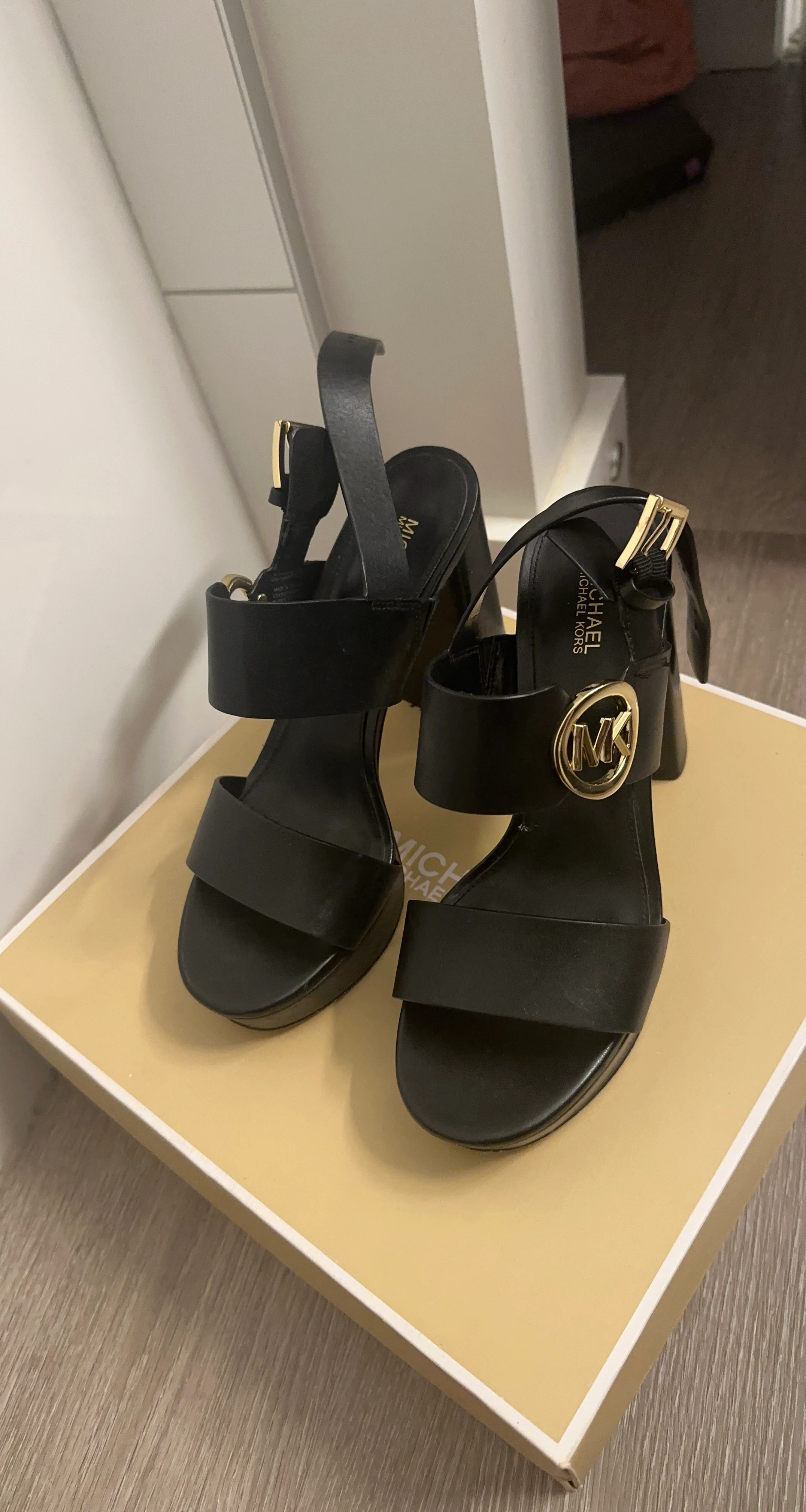 Michael Kors Black Platform Sandals
