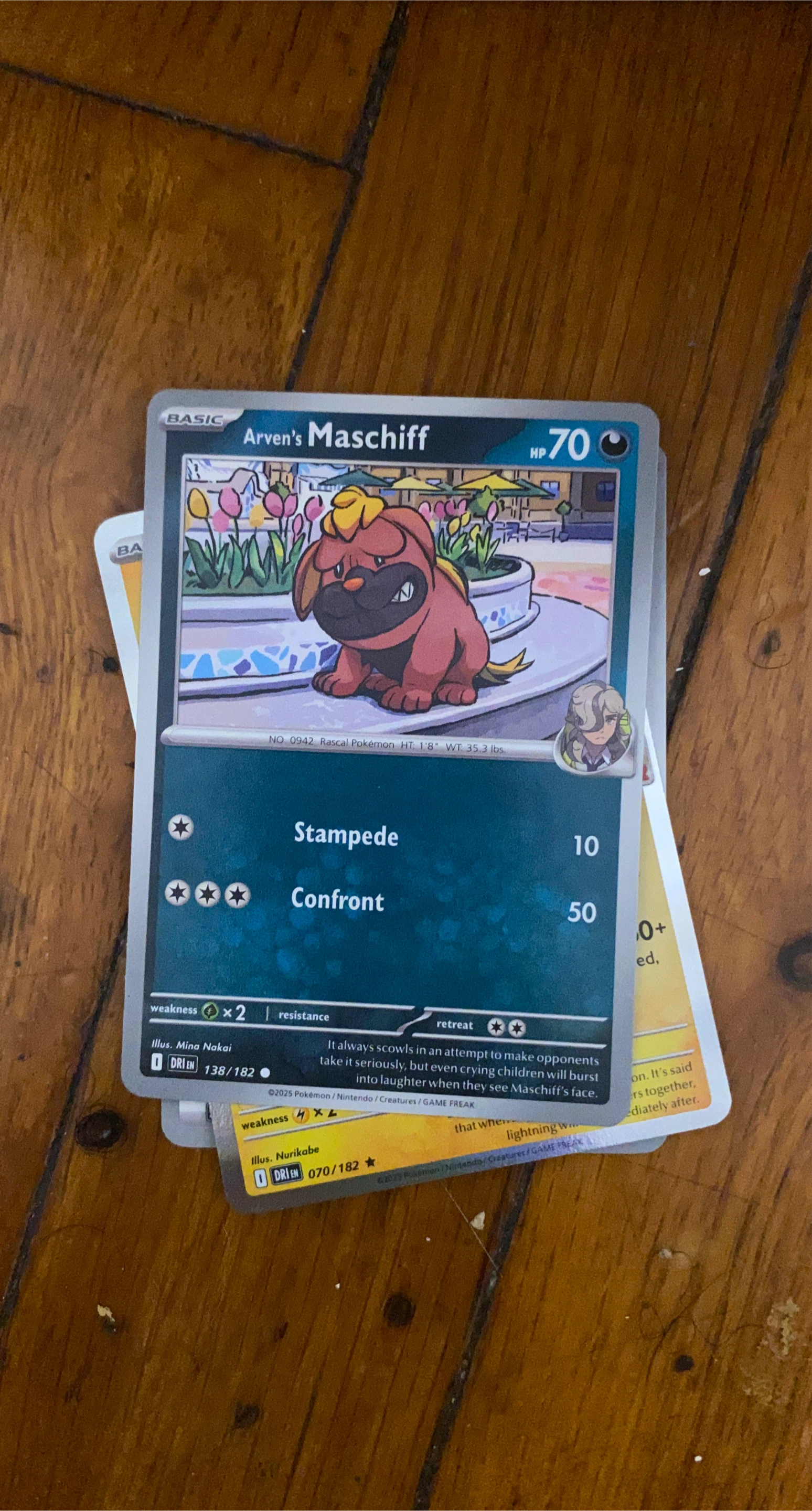 Arven's Maschiff Pokemon Card 138/182