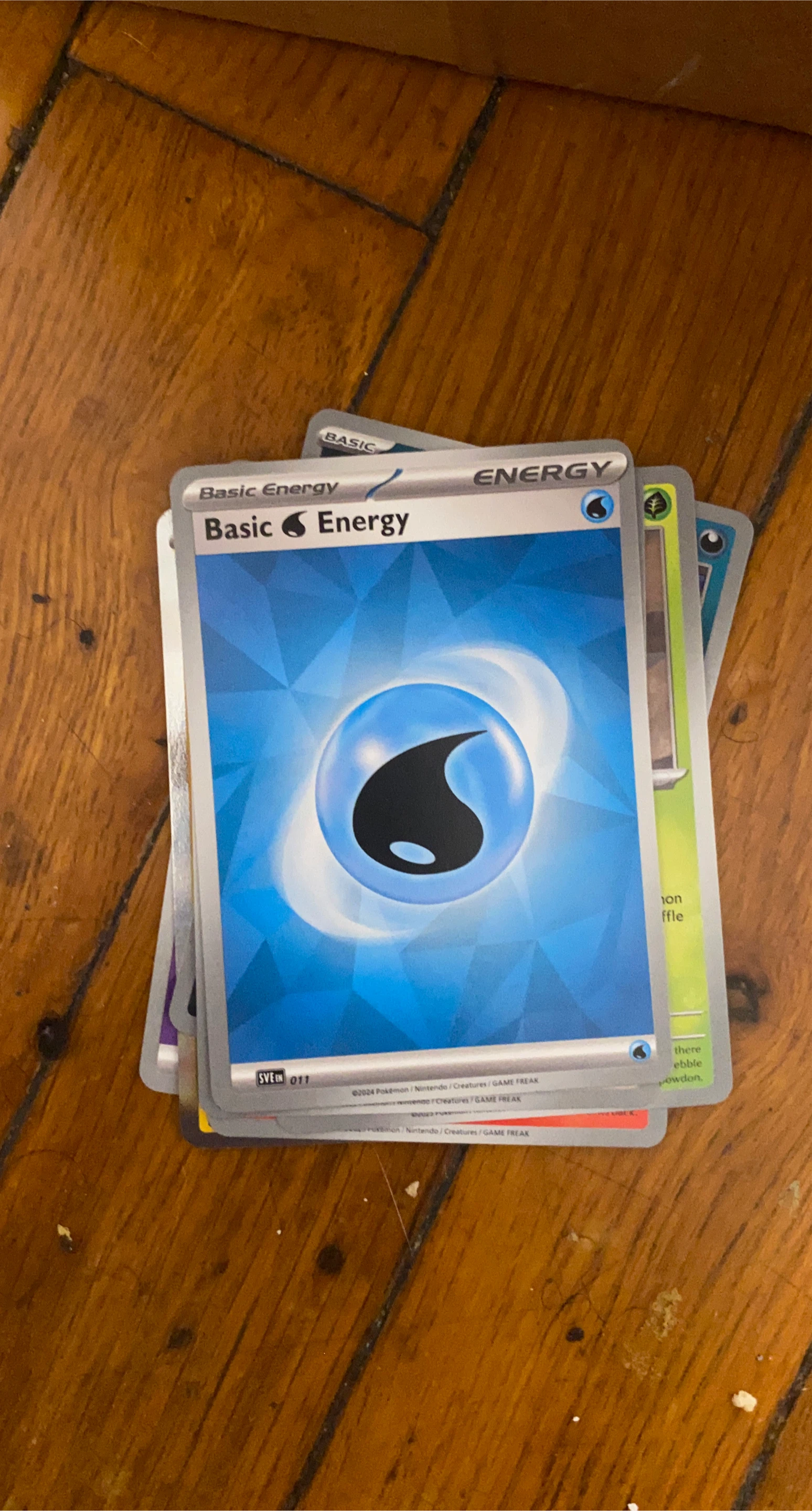 Pokemon Basic Water Energy Card 2024