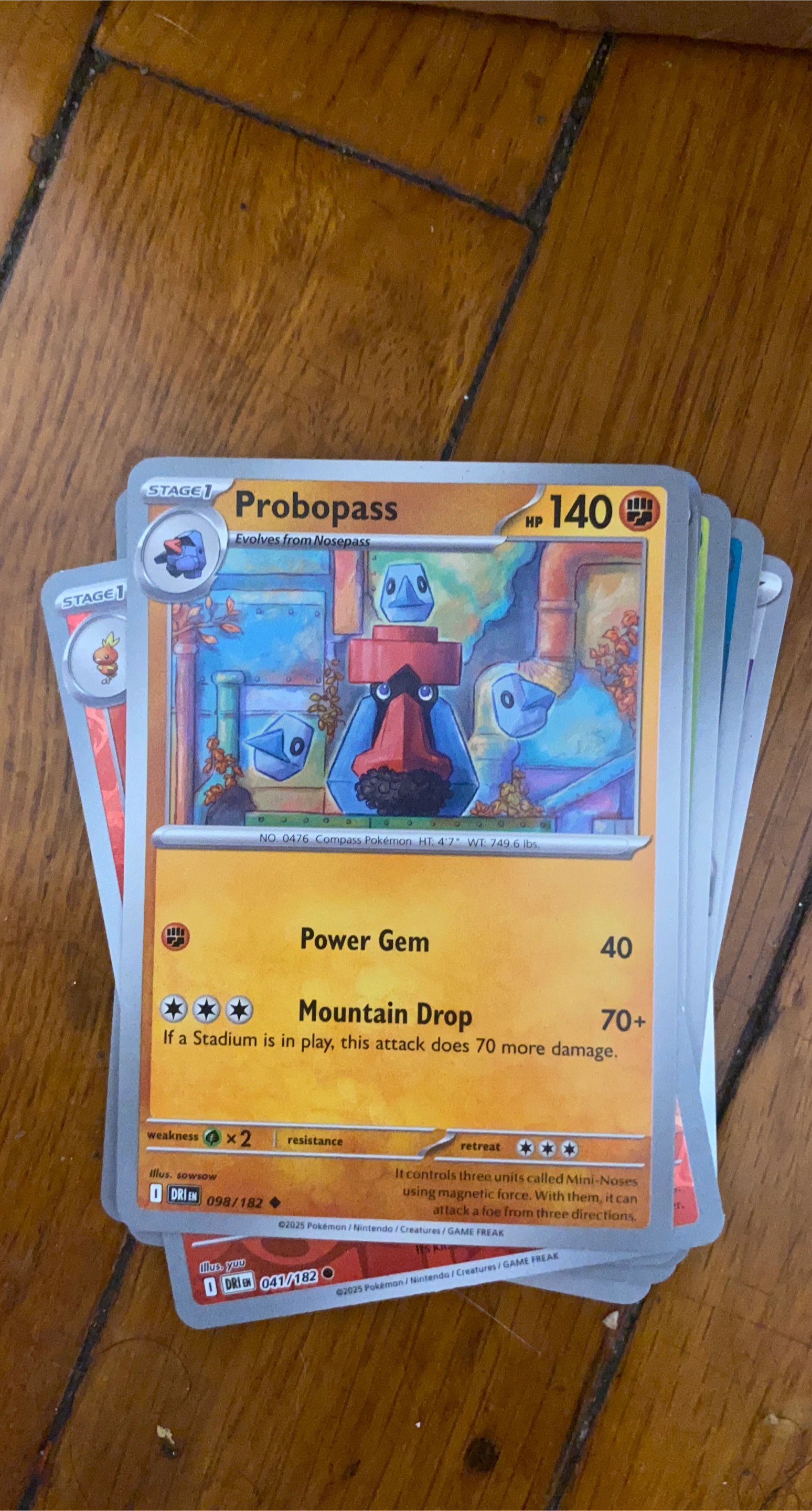 Probopass Pokémon Trading Card