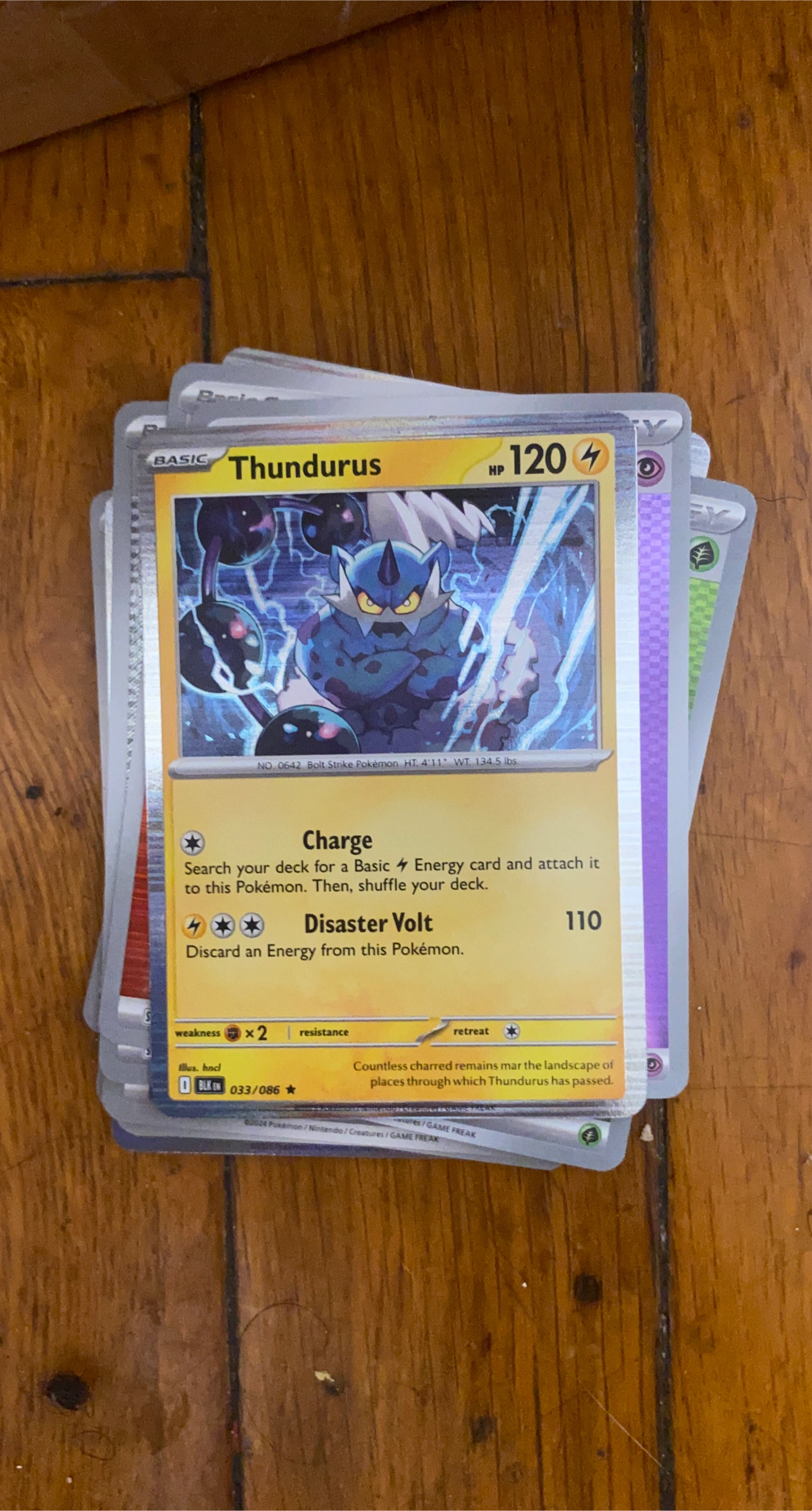 Thundurus Pokemon Trading Card