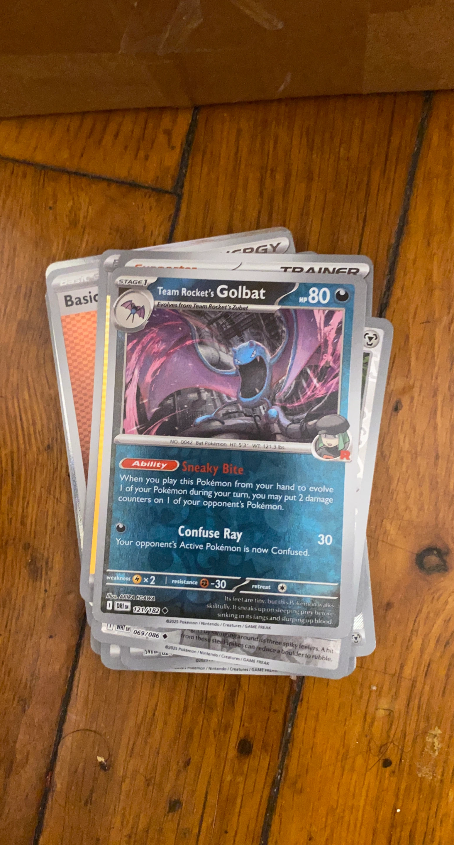 Team Rocket's Golbat Pokemon Card