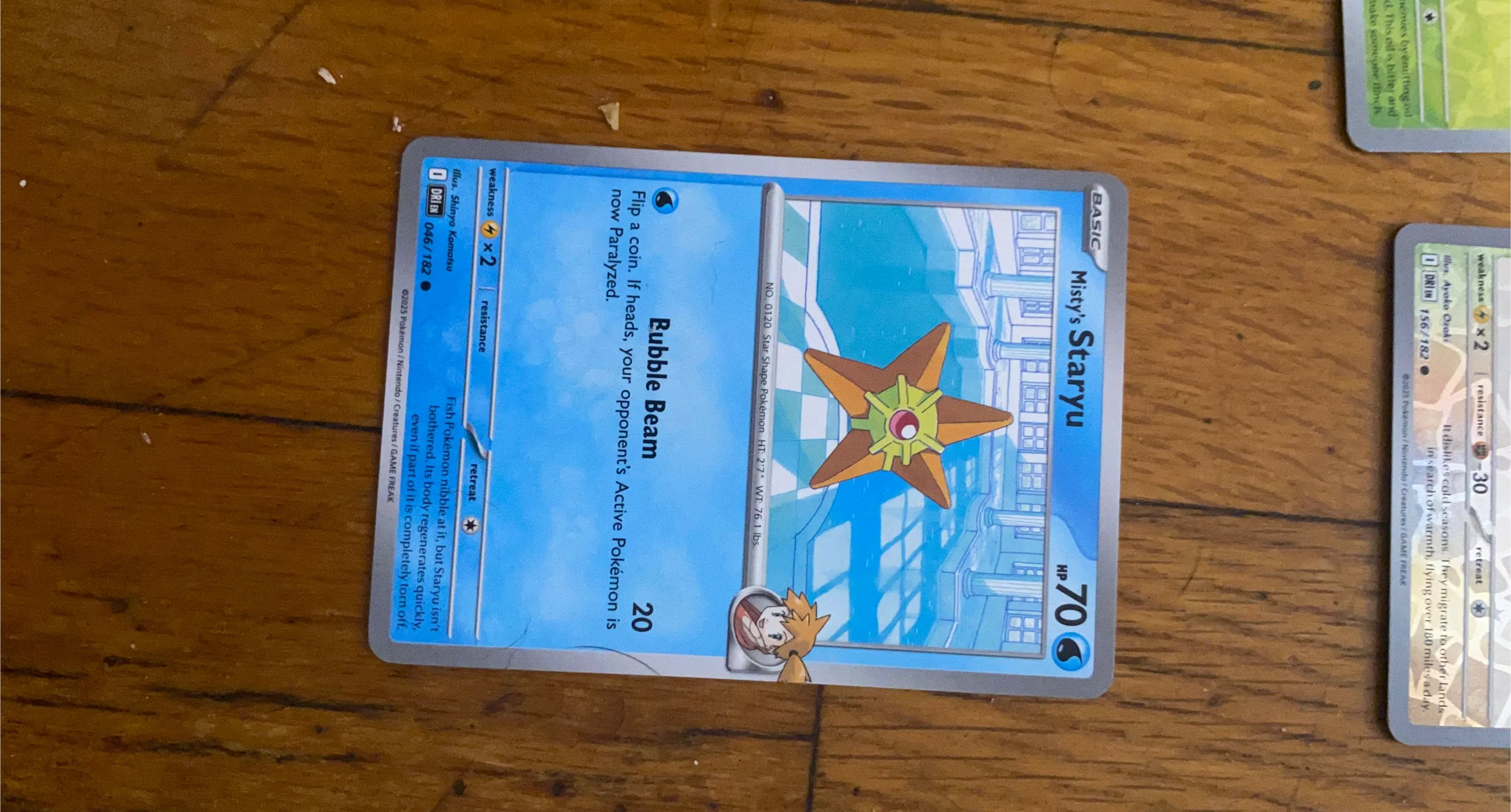 Misty's Staryu Pokemon Card