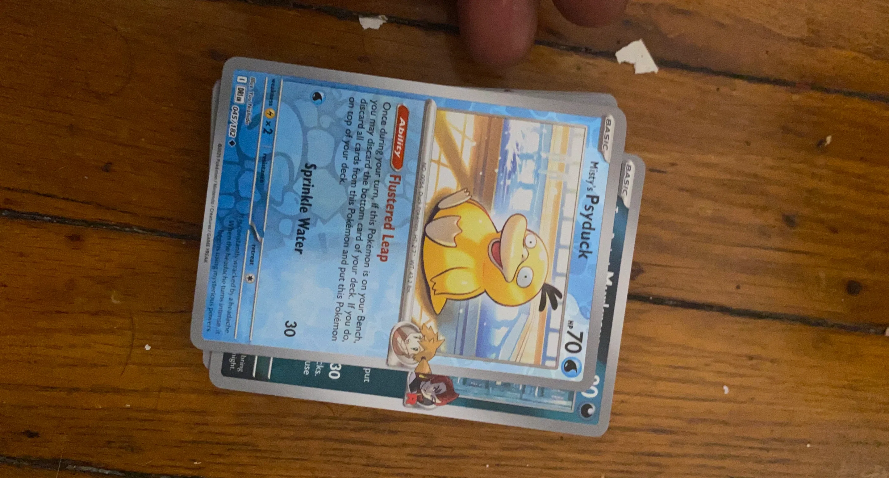 Misty's Psyduck Pokemon Card