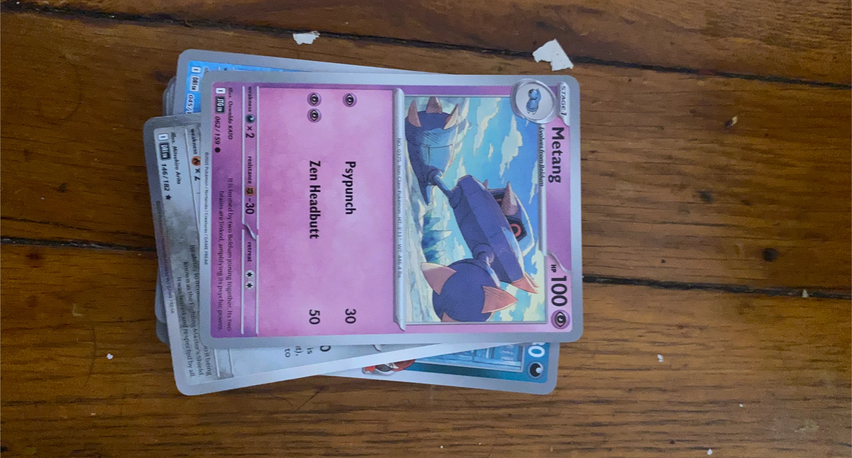 Metang Pokemon Card