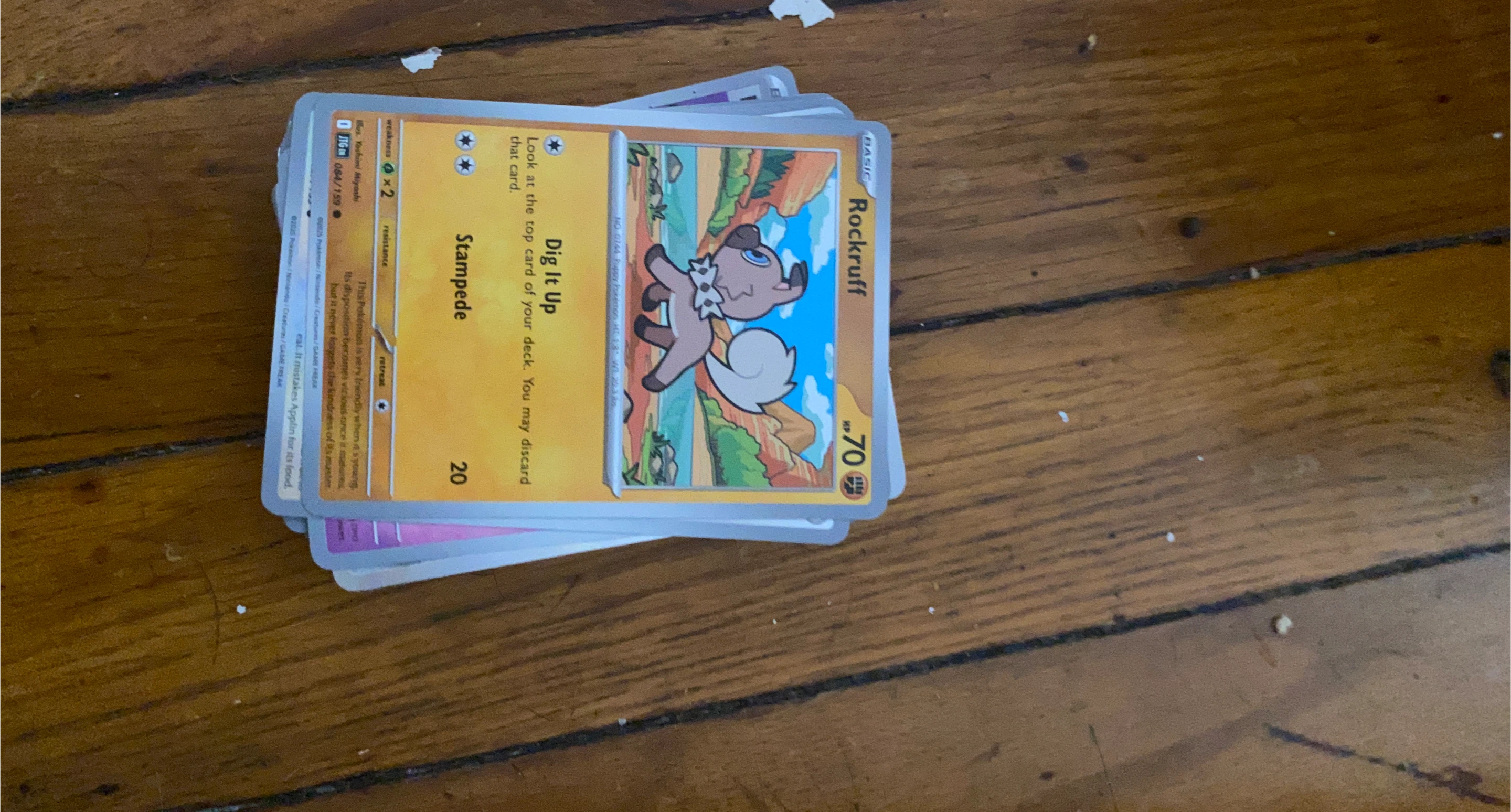 Rockruff Pokemon Trading Card