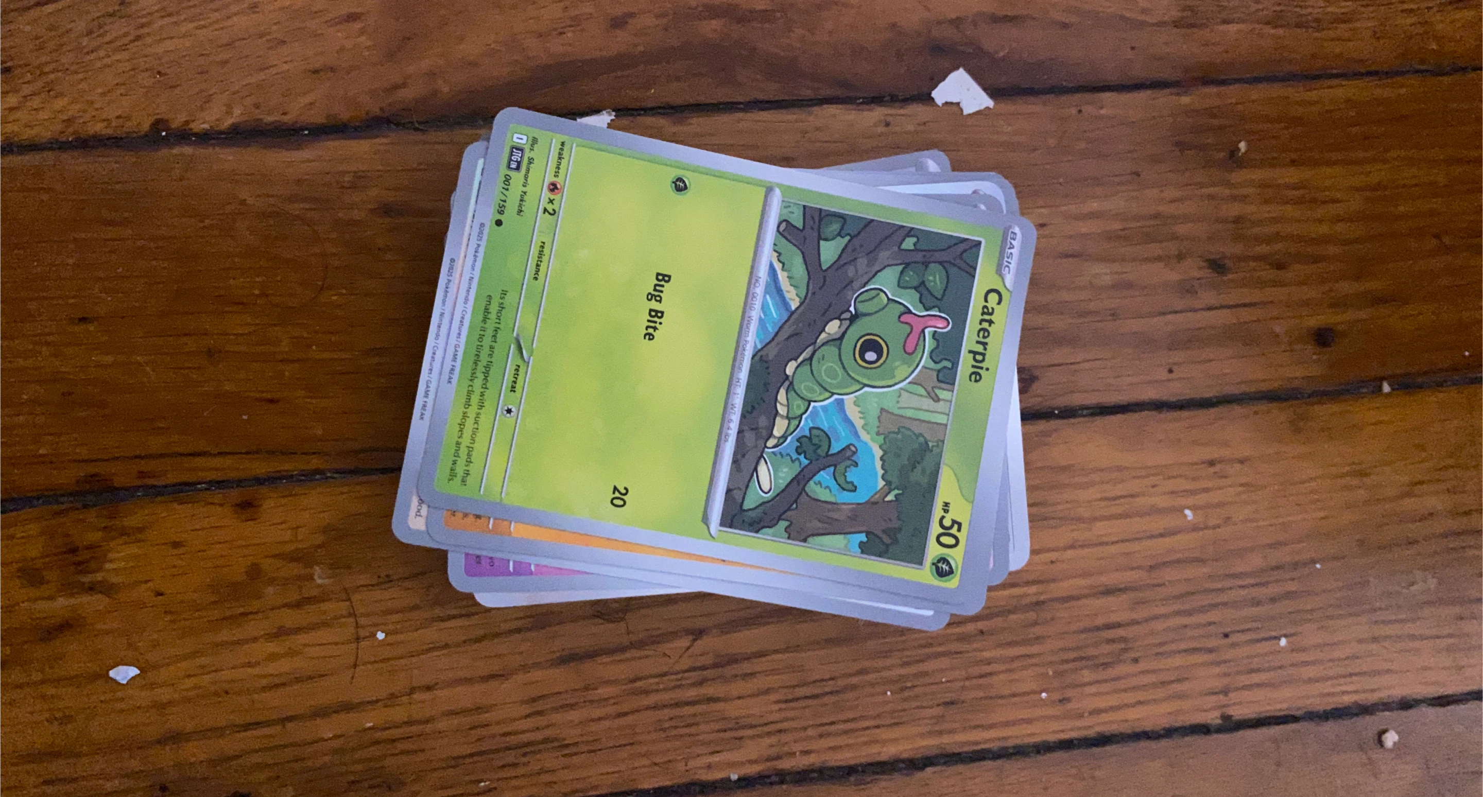 Caterpie Pokemon Trading Card