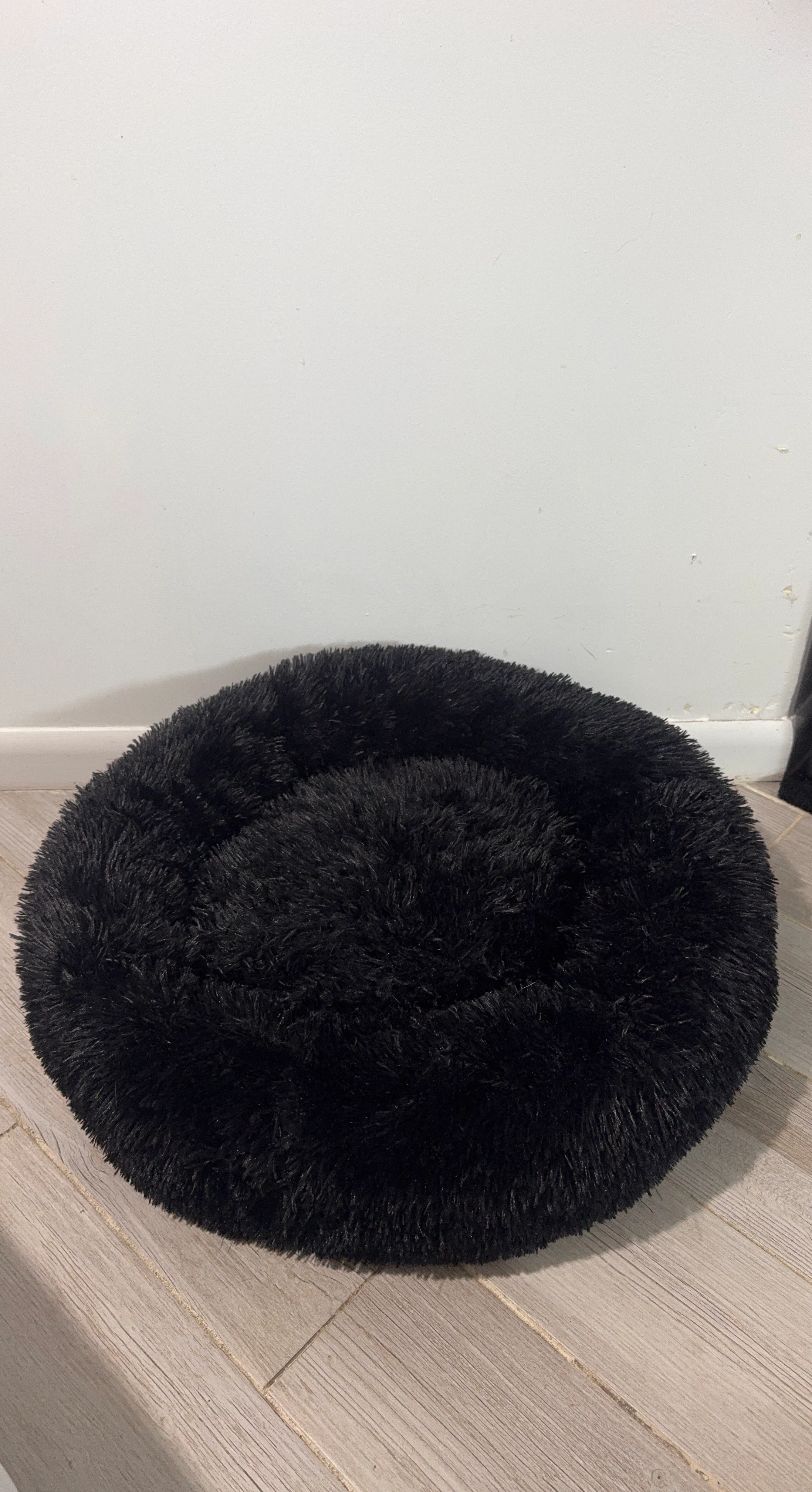 Black Plush Pet Bed