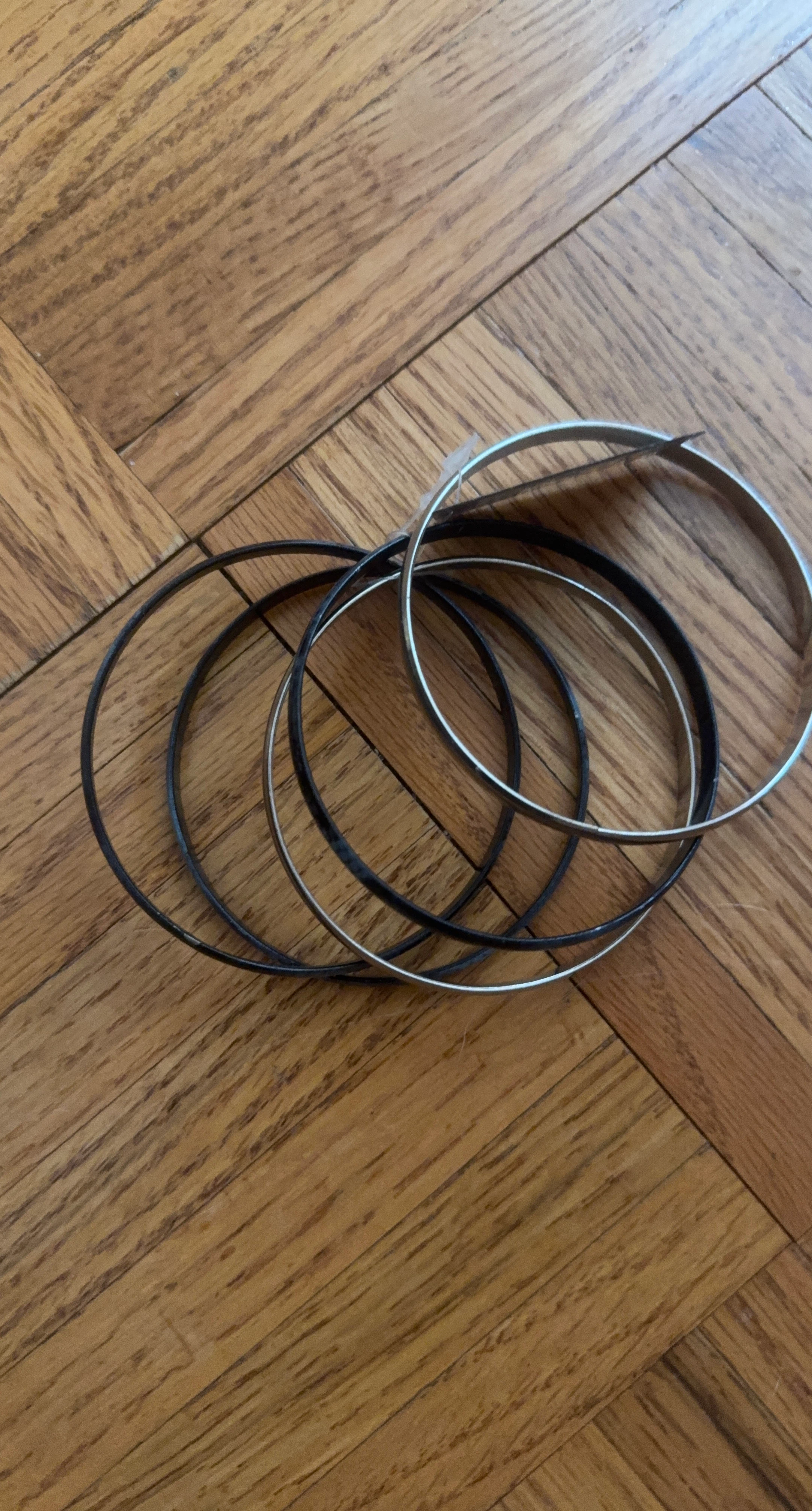Set of 5 Minimalist Bangle Bracelets