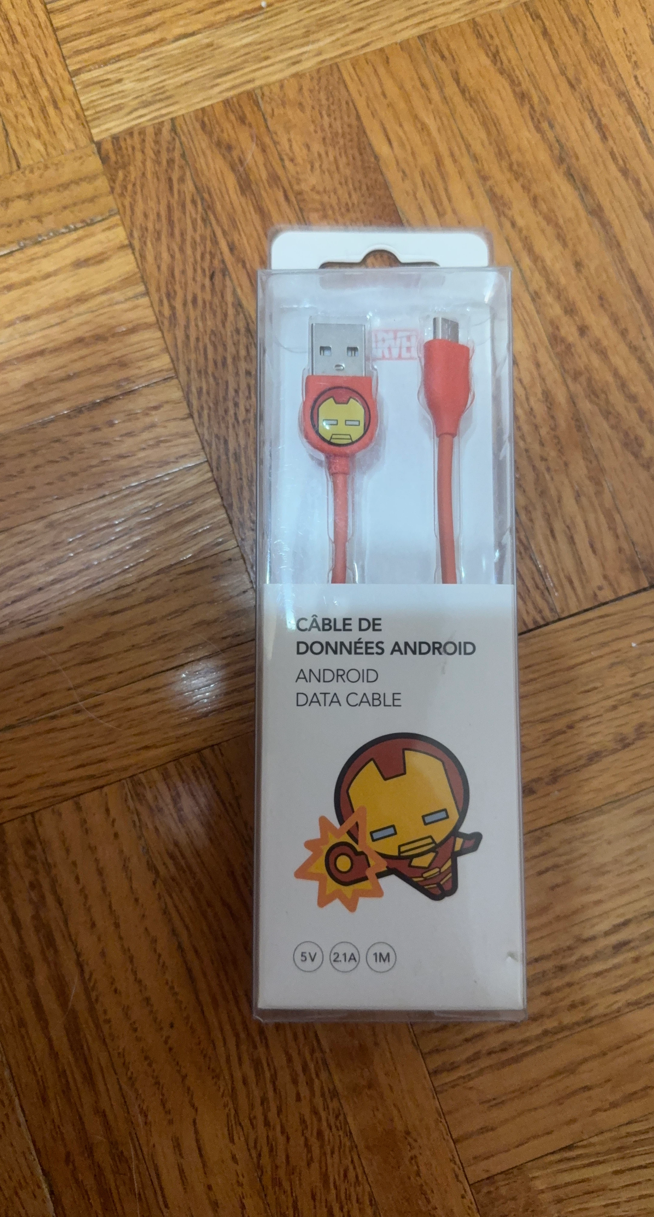 Marvel Iron Man Android Data Cable