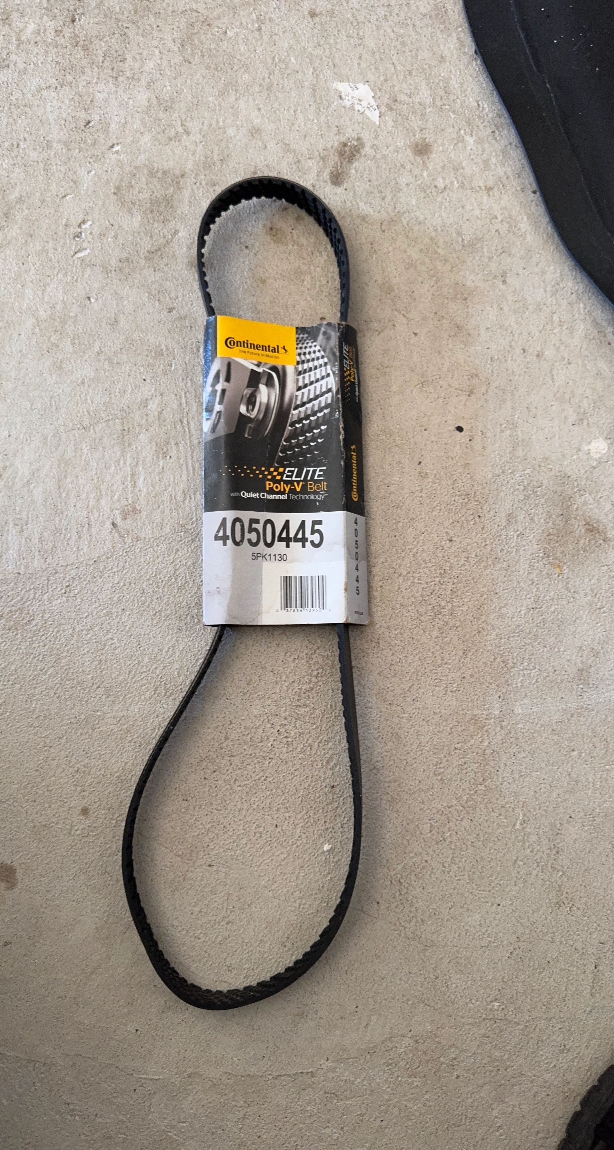 Continental Elite Poly-V Belt 4050445 5PK1130