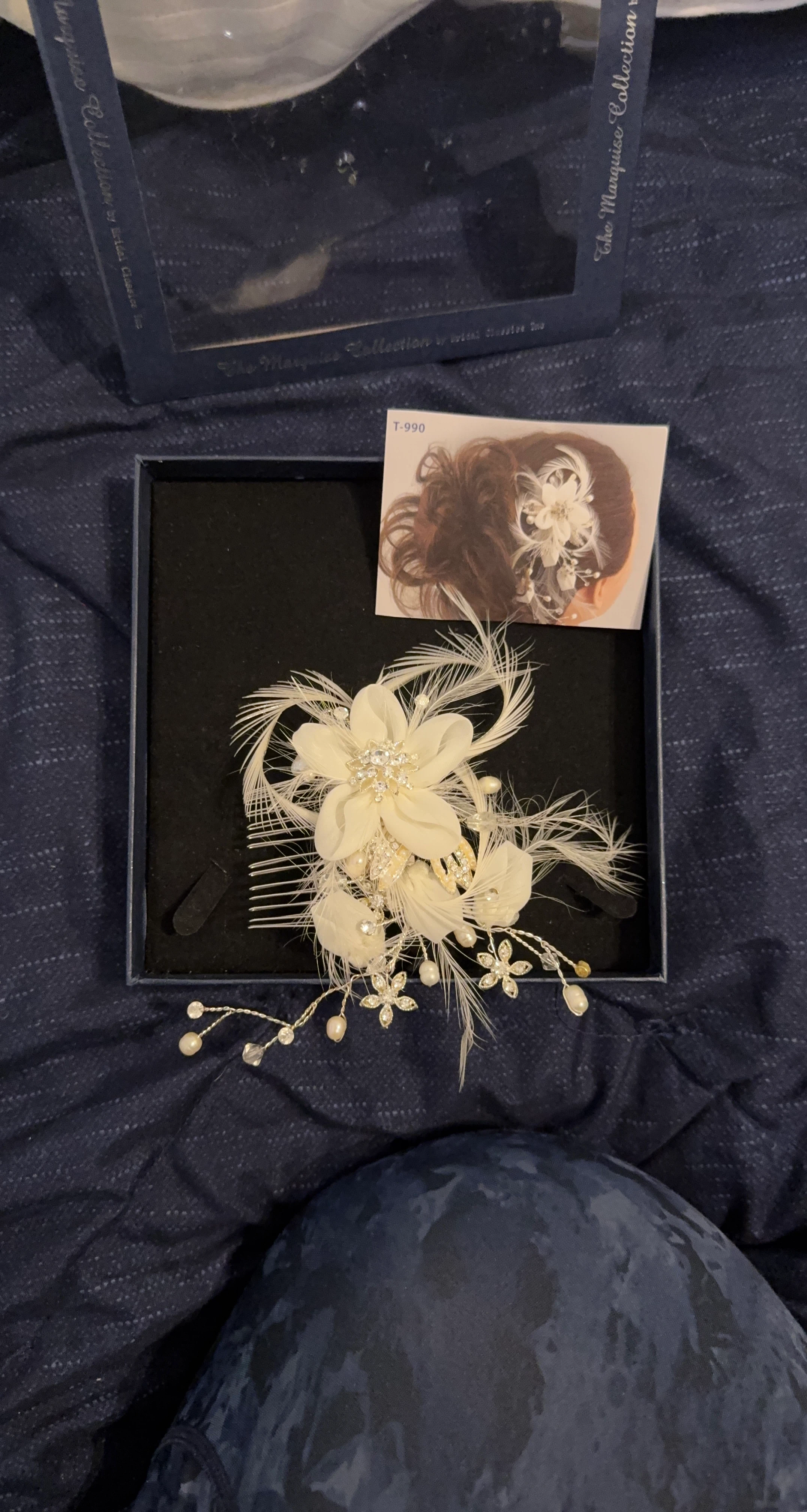 The Marquise Collection Bridal Hair Comb T-990