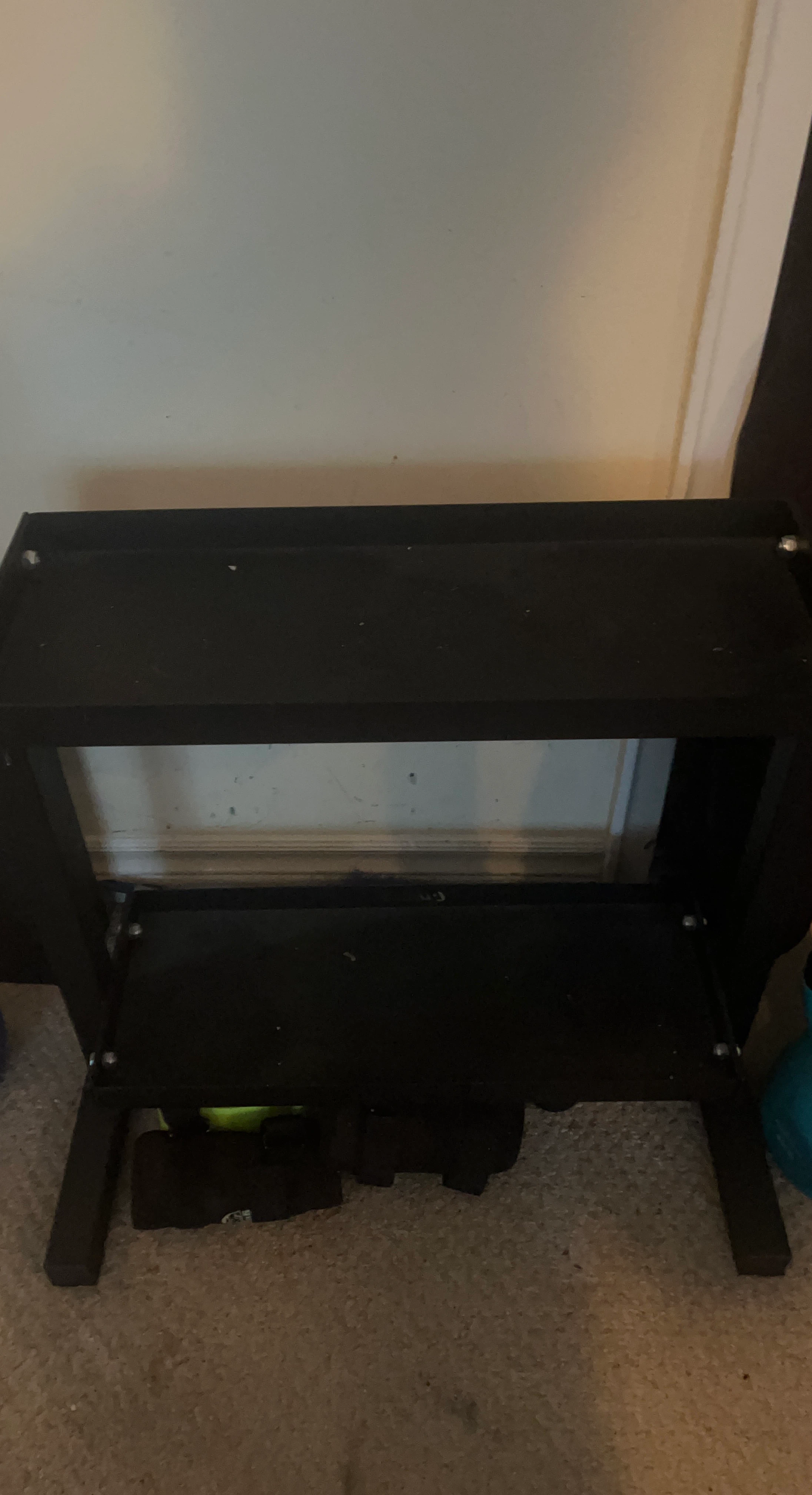 Two-Tier Black Weight Stand