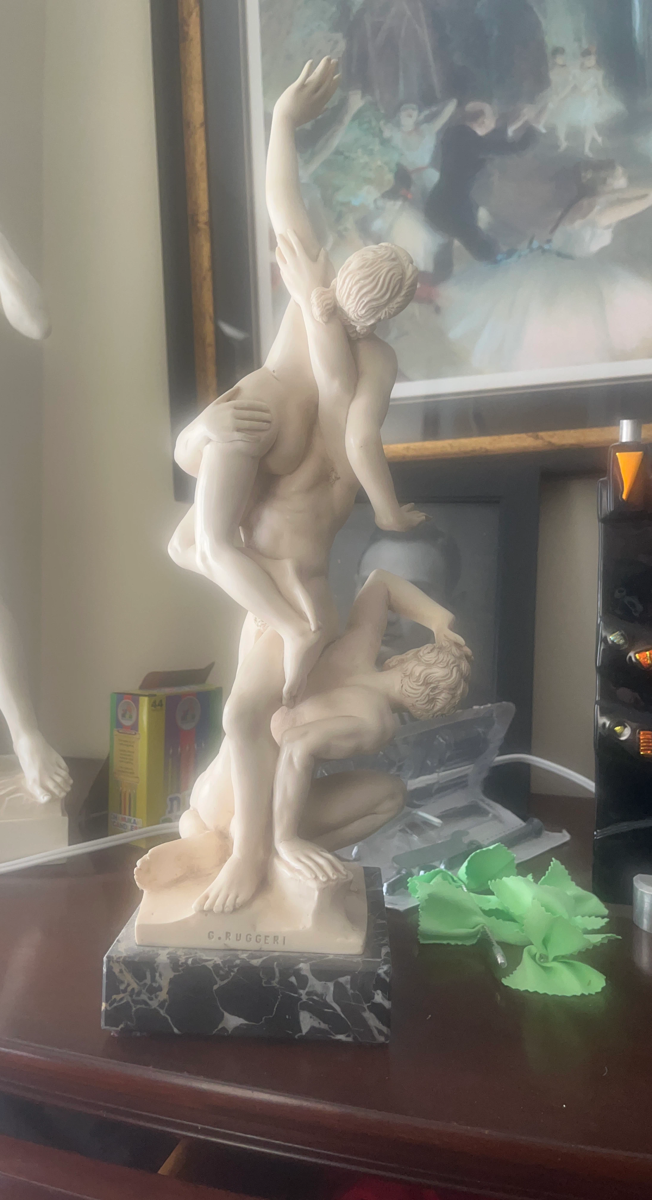 G. Ruggeri Italian Alabaster Sculpture