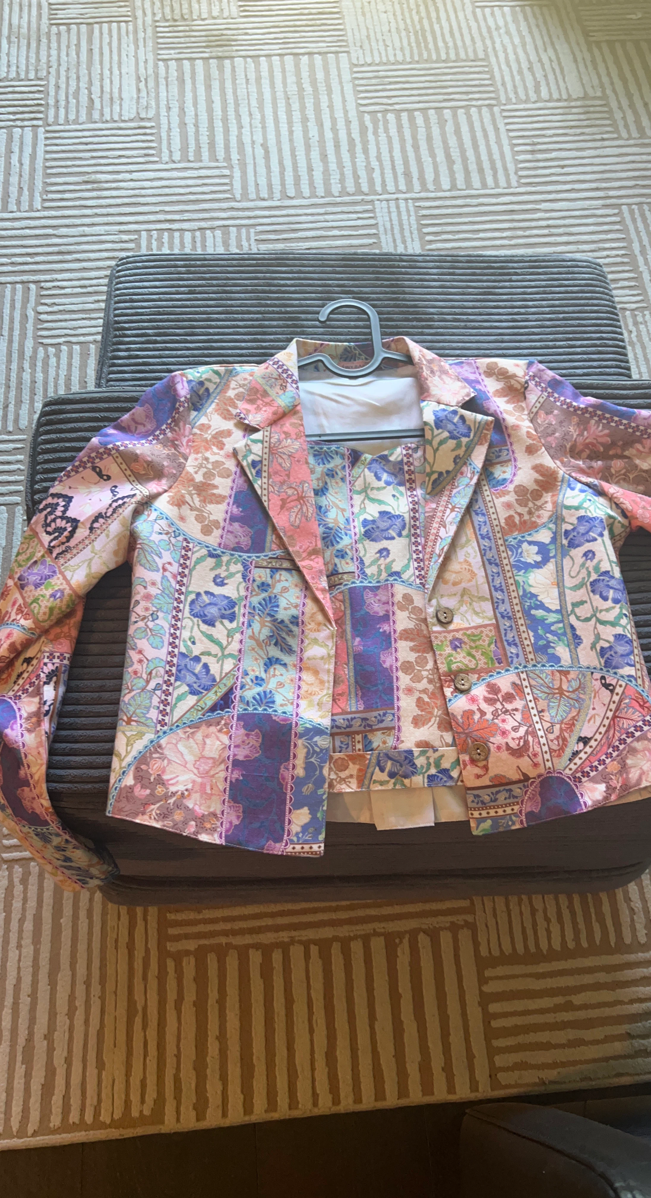 Floral Blazer and Cami Set