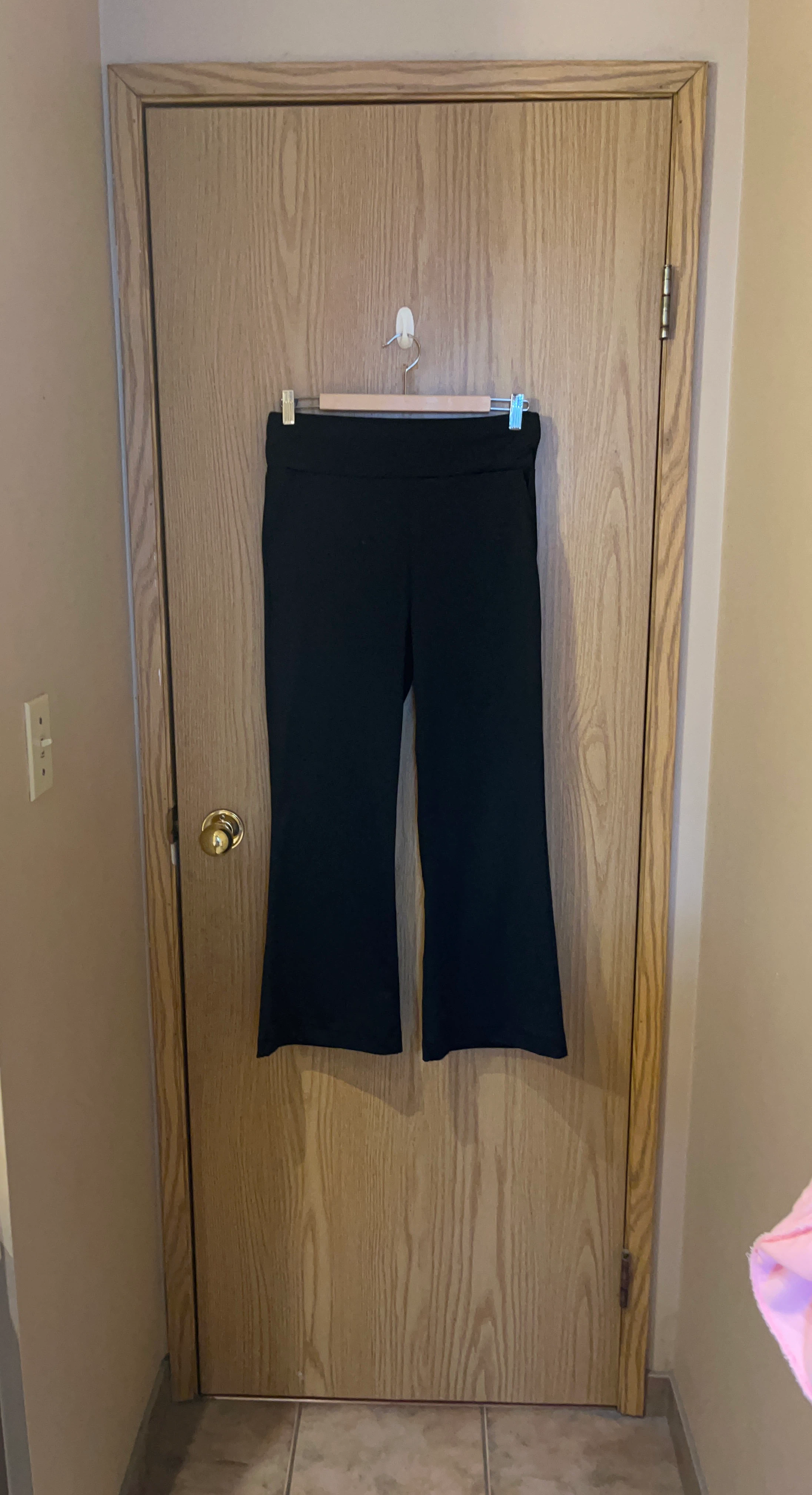 Black wide-leg pants