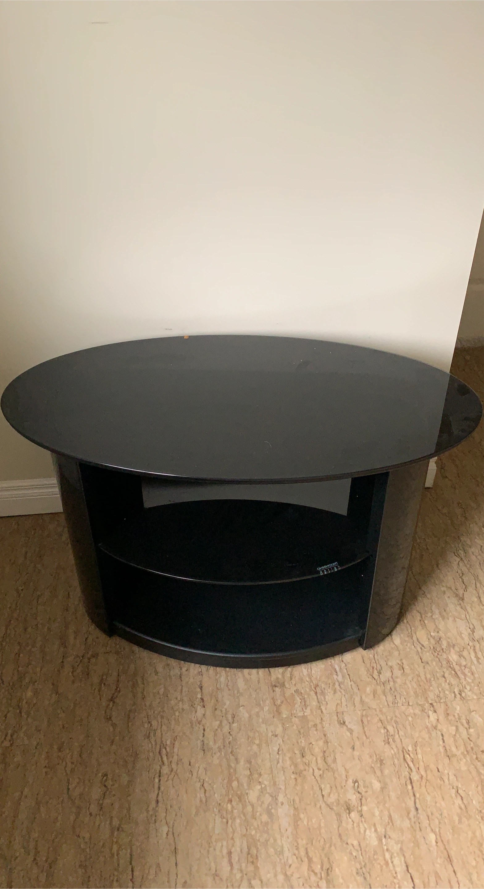 Black Oval Entertainment Stand
